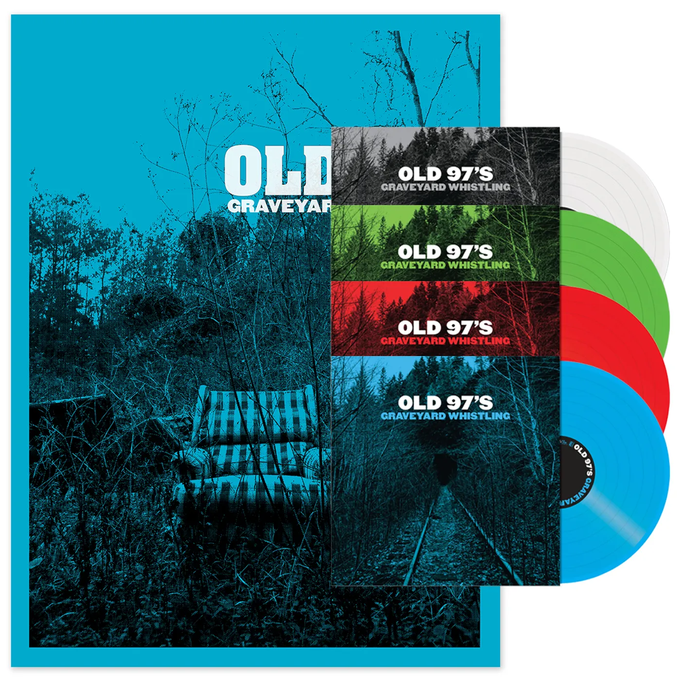 Old 97's Old 97’s Graveyard Whistling PRE-ORDER 4-pack Vinyl + Poster Bundle