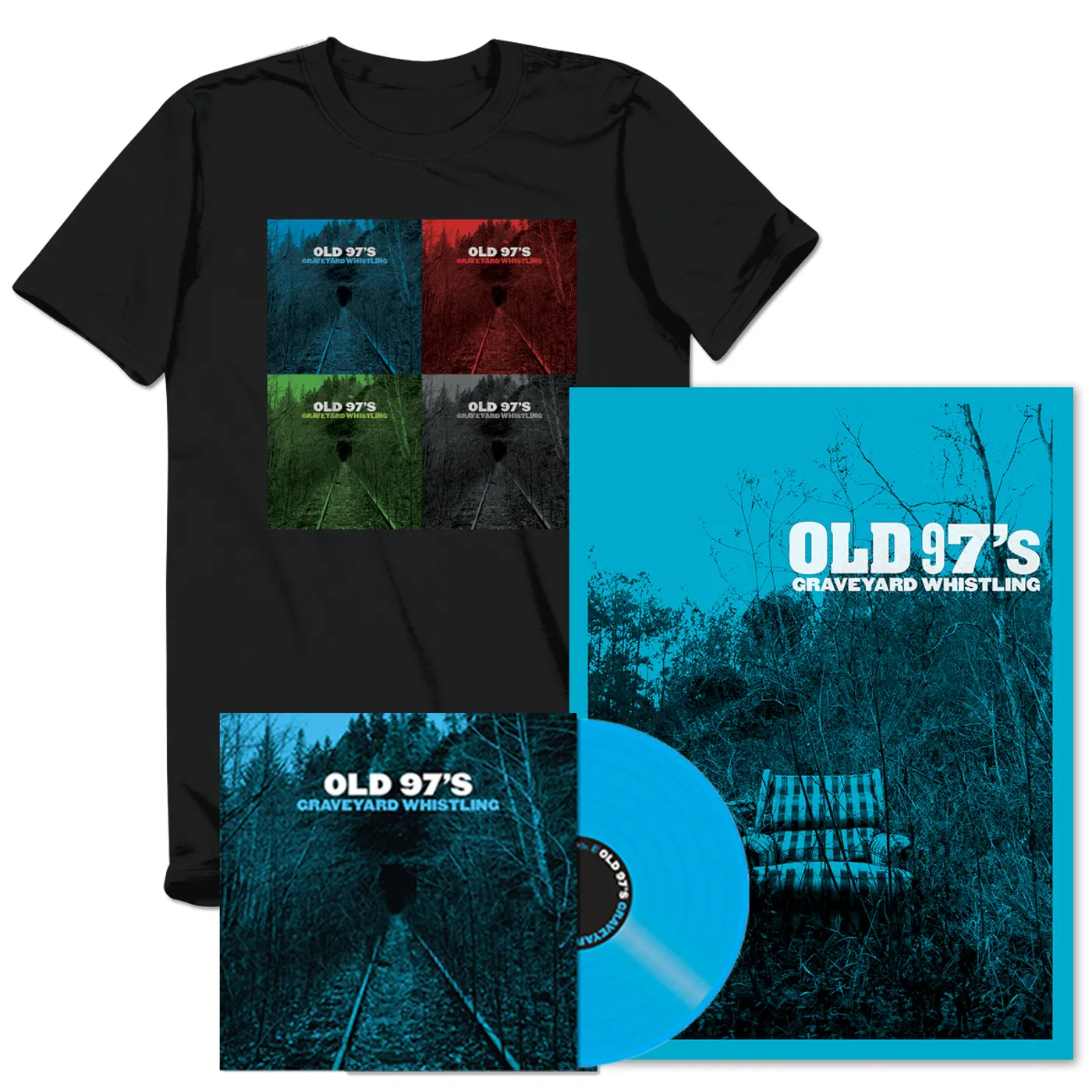 Old 97's Graveyard Whistling PRE-ORDER Vinyl + T-shirt + Poster Bundle