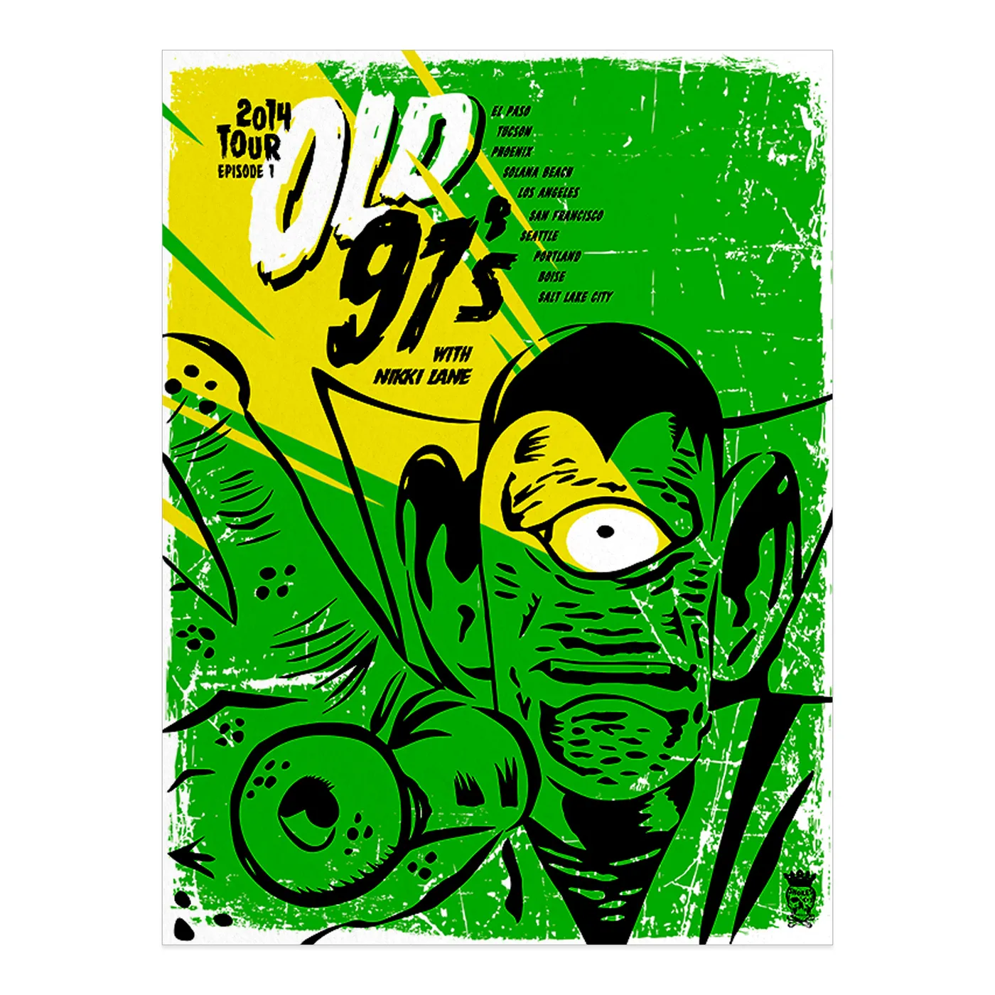 Old 97's 2014 Tour Poster - Episode 1: Alien