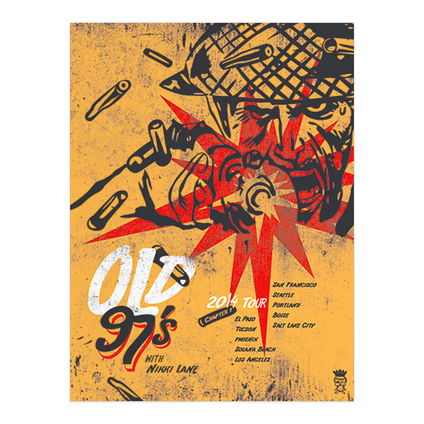 Old 97's 2014 Tour Poster - Chapter 1: Soldier