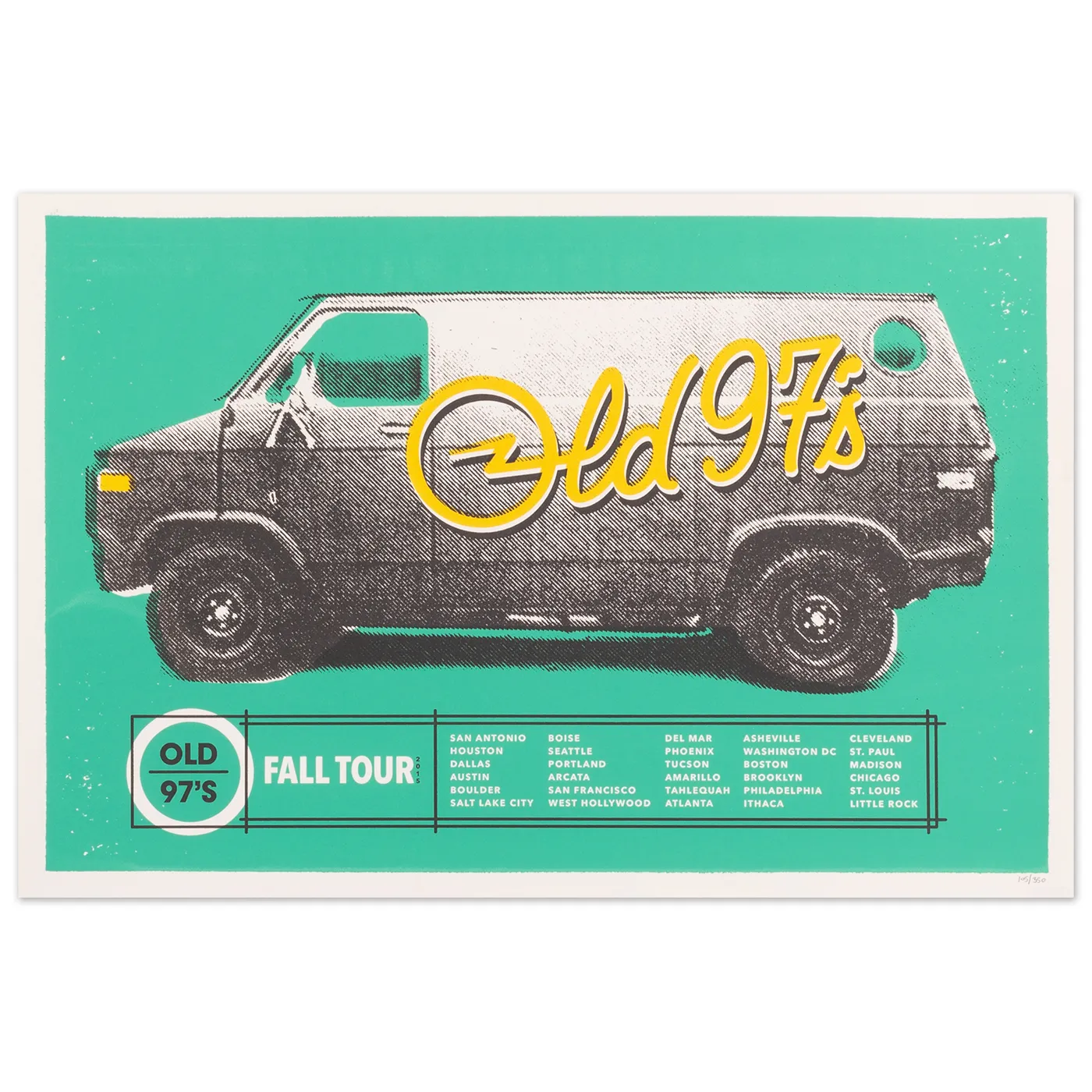 Old 97's Fall 2015 Tour Poster