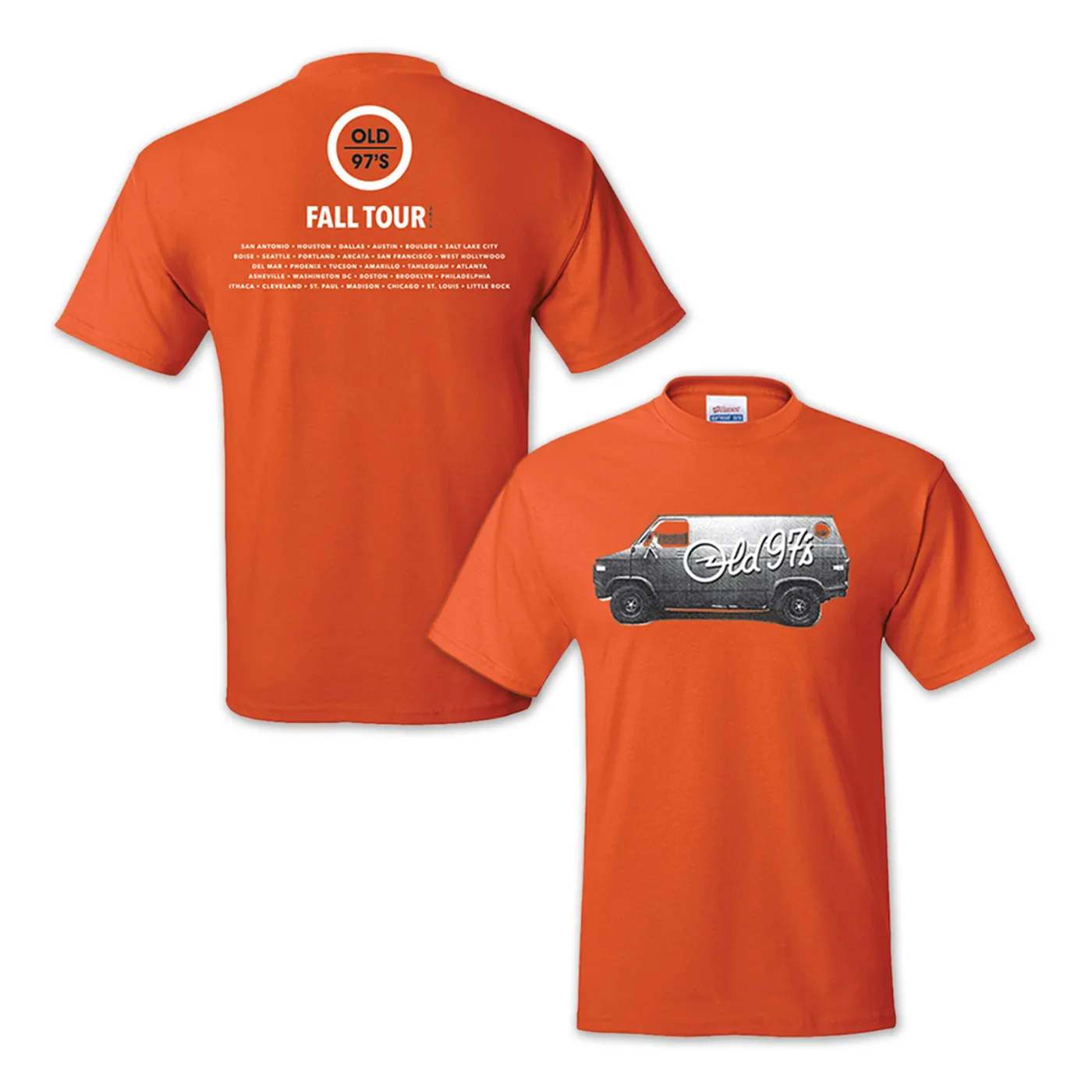 Old 97's 2015 Fall Tour Men’s T-Shirt Orange