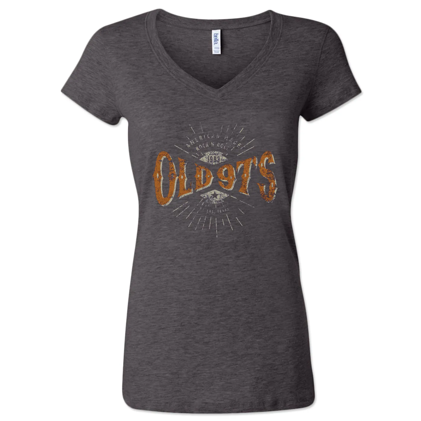 Old 97's Old 97’s Women’s Impact V Neck Dark Grey Heather
