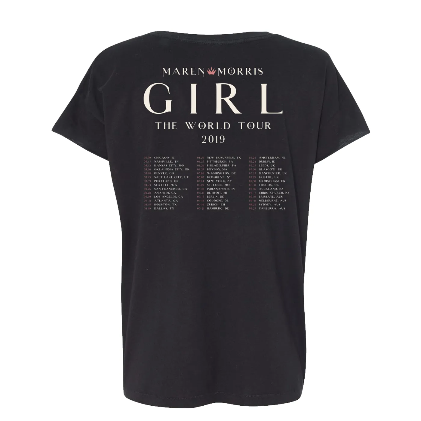 Maren Morris GIRL The World Tour Women's Tee