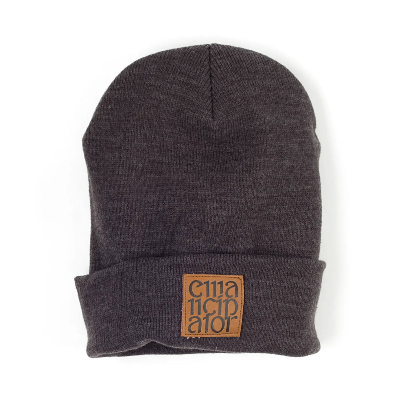 Emancipator Leather Patch Beanie