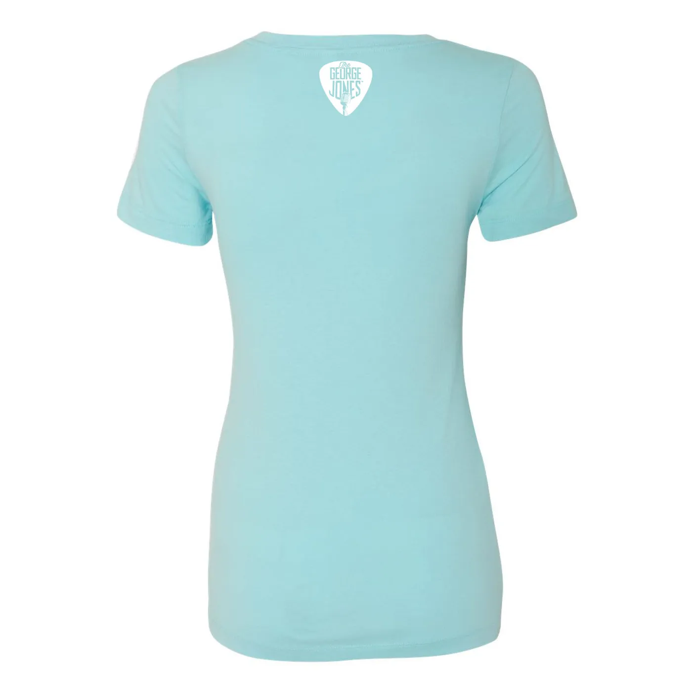 George Jones $2 Pistol Ladies' V-Neck - Light Blue