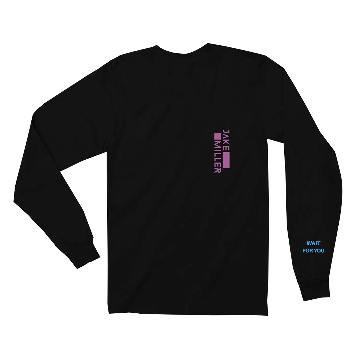 Jake Miller WAIT FOR YOU BLACK LONG SLEEVE T-SHIRT