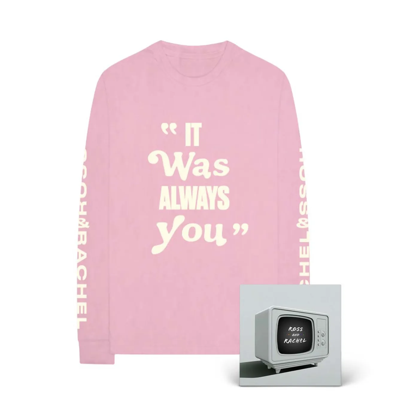 Jake Miller ROSS & RACHEL Pink Long-Sleeve T-Shirt + Digital Single Download