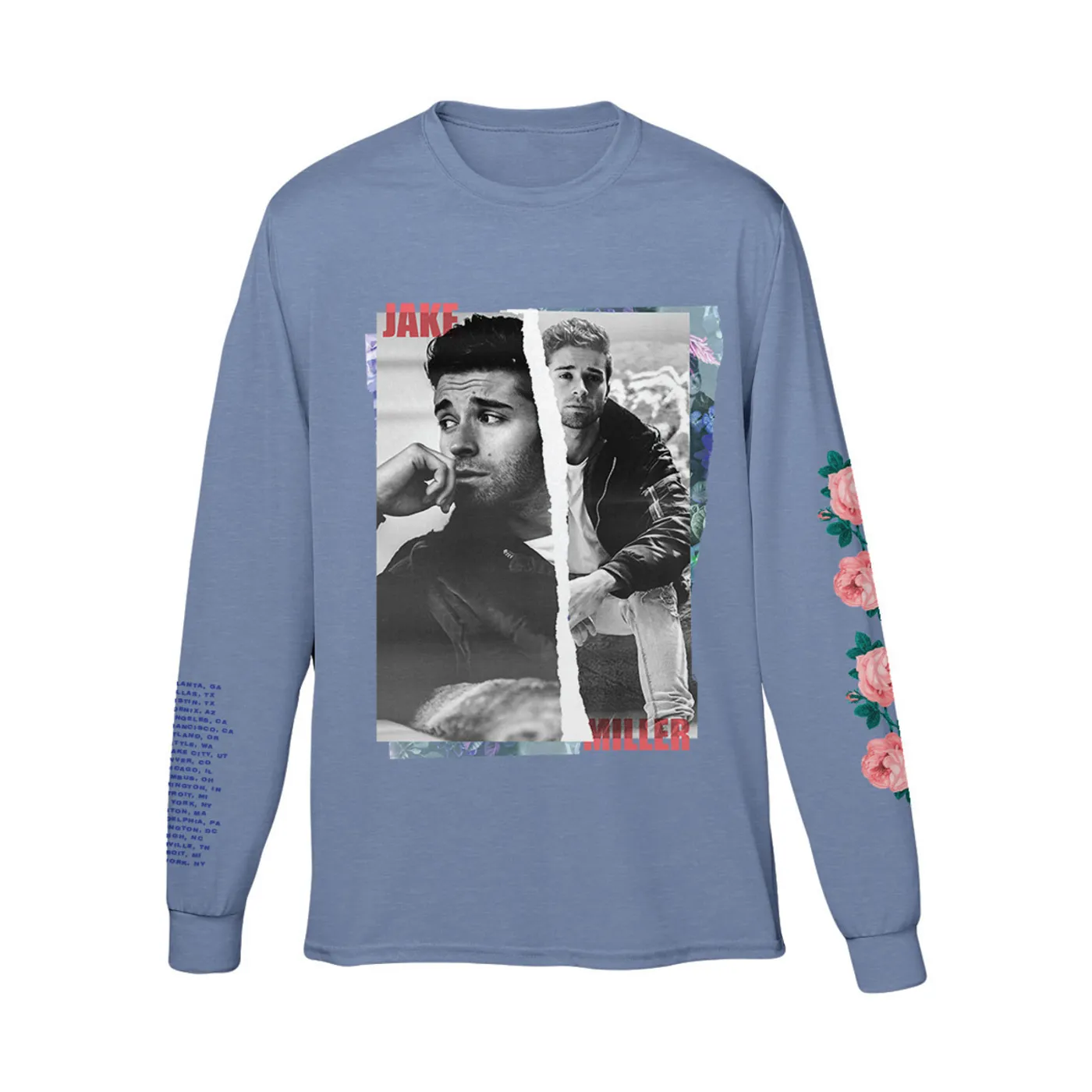 Jake Miller Tour 2019 Blue Longsleeve Shirt
