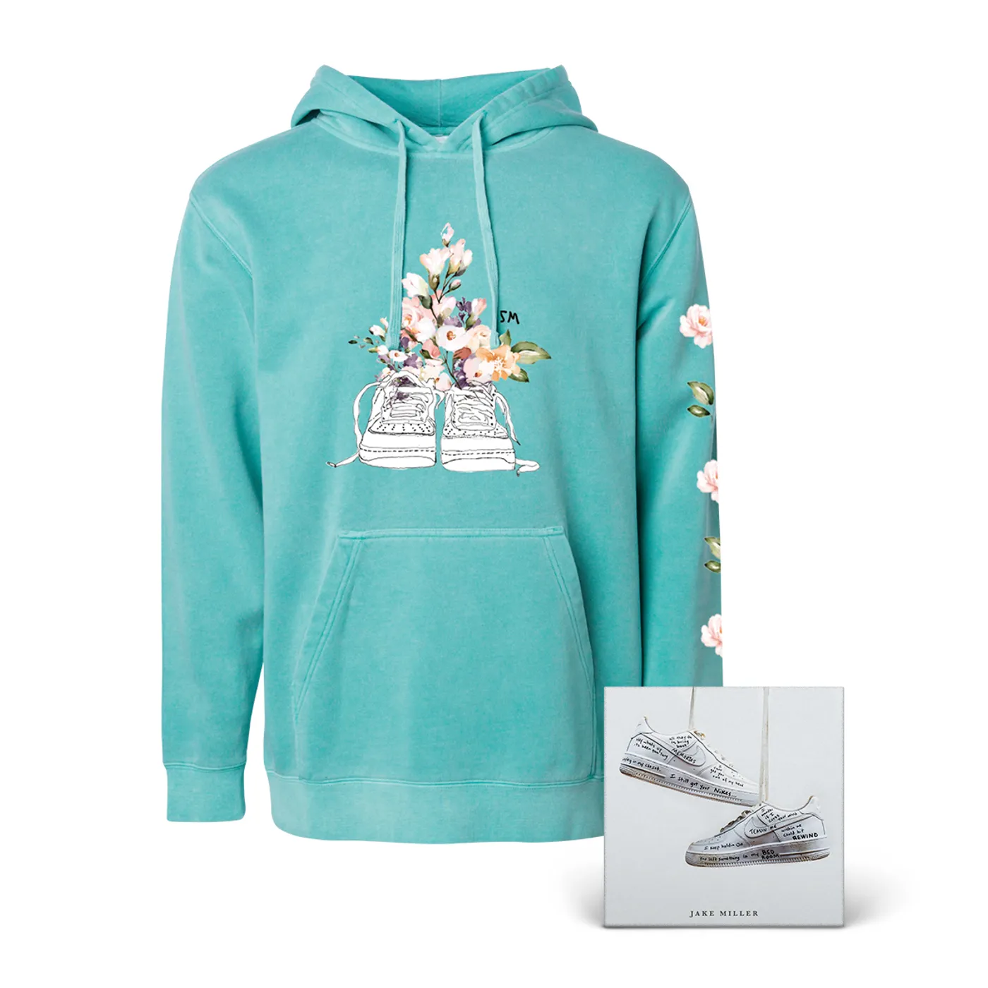 Jake Miller MINT NIKES PULLOVER HOODIE + “NIKES” DIGITAL DOWNLOAD