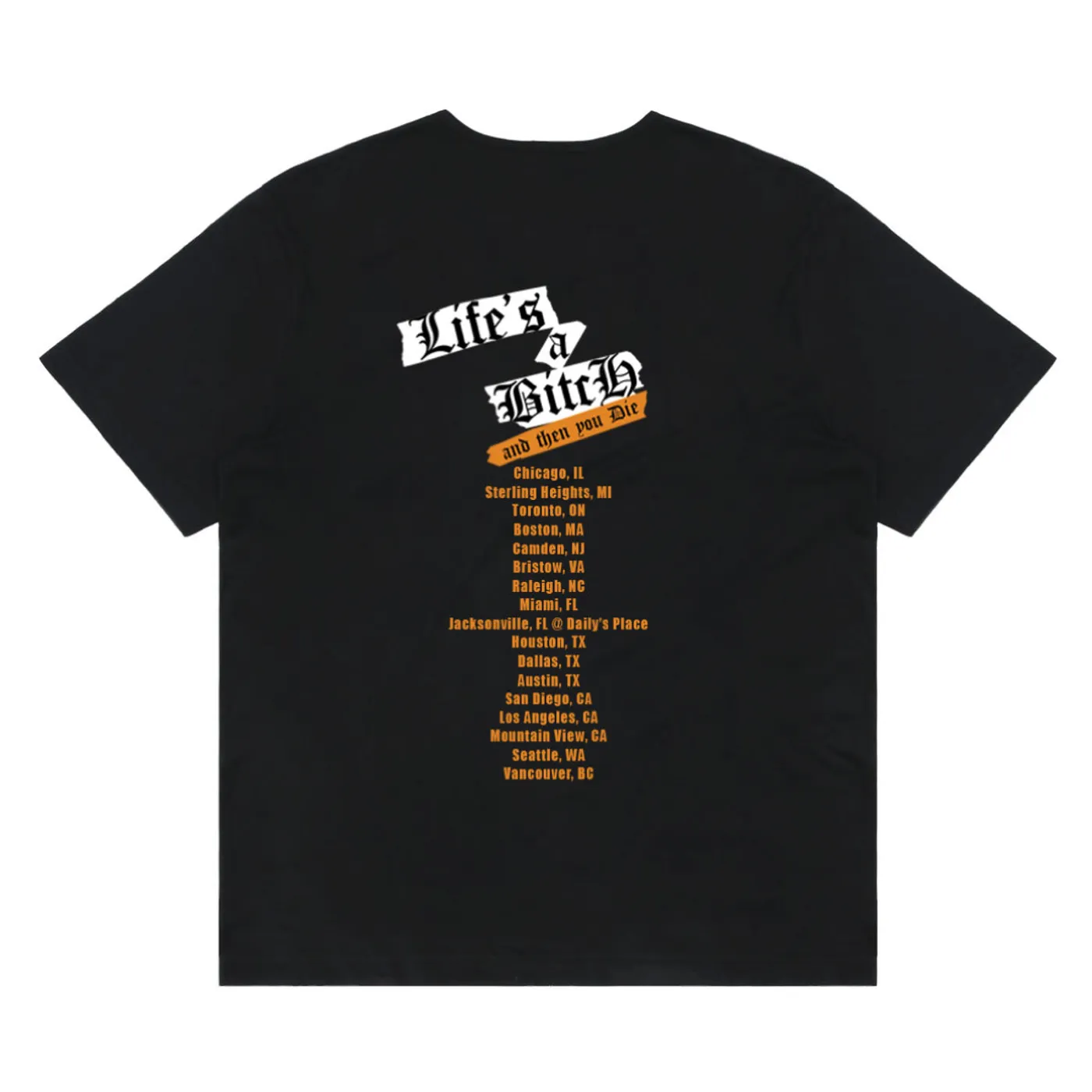 Nas Life's a Bitch Tour T-shirt