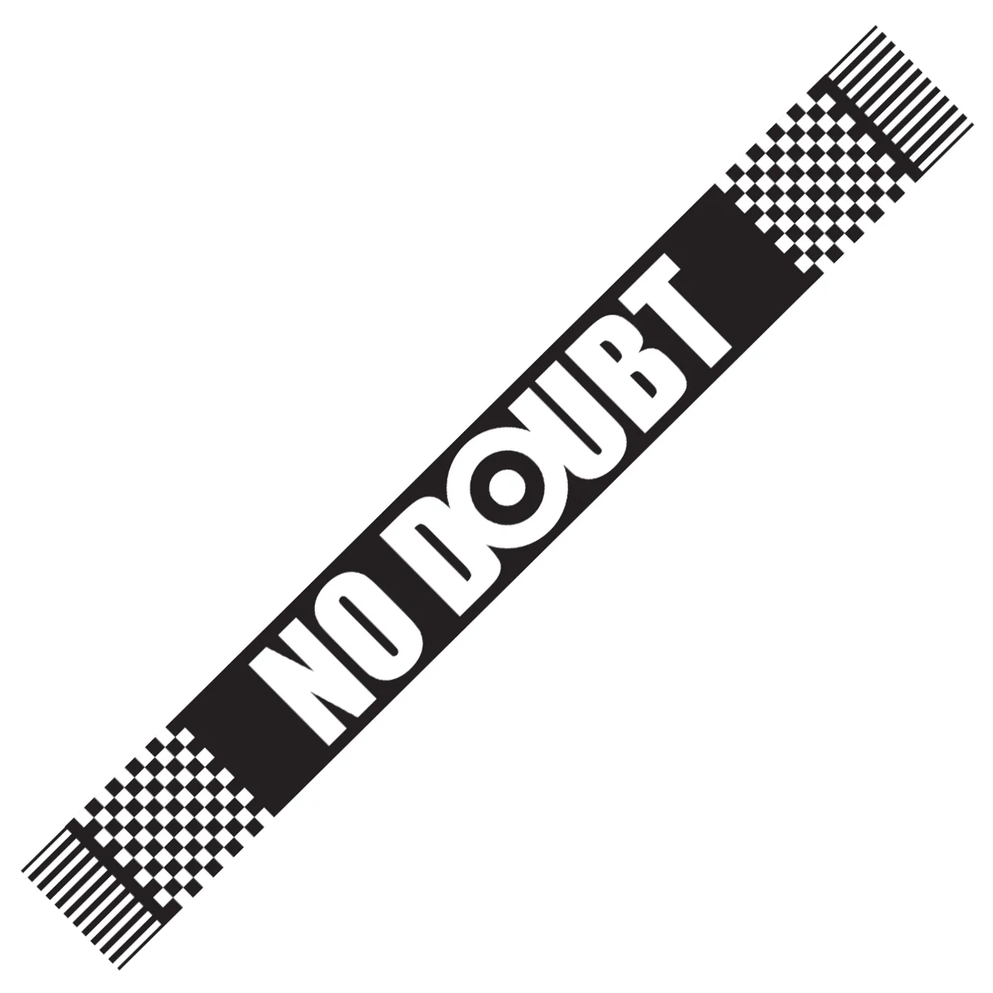 No Doubt Black & White Checkered Scarf