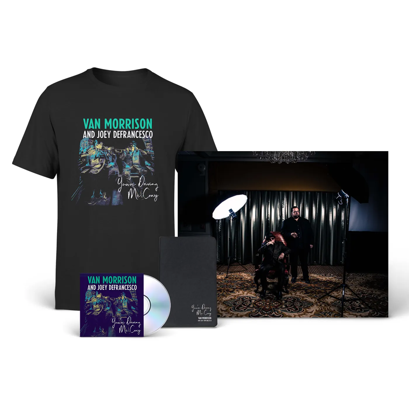 Van Morrison You're Driving Me Crazy CD + Tee + Litho + Moleskine Journal + Download
