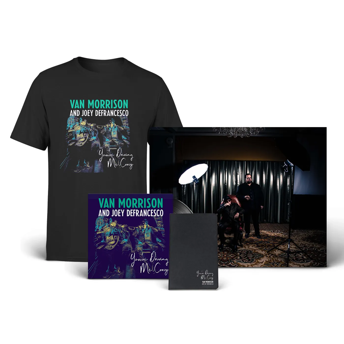 Van Morrison You're Driving Me Crazy LP + Tee + Litho + Moleskine Journal + Download
