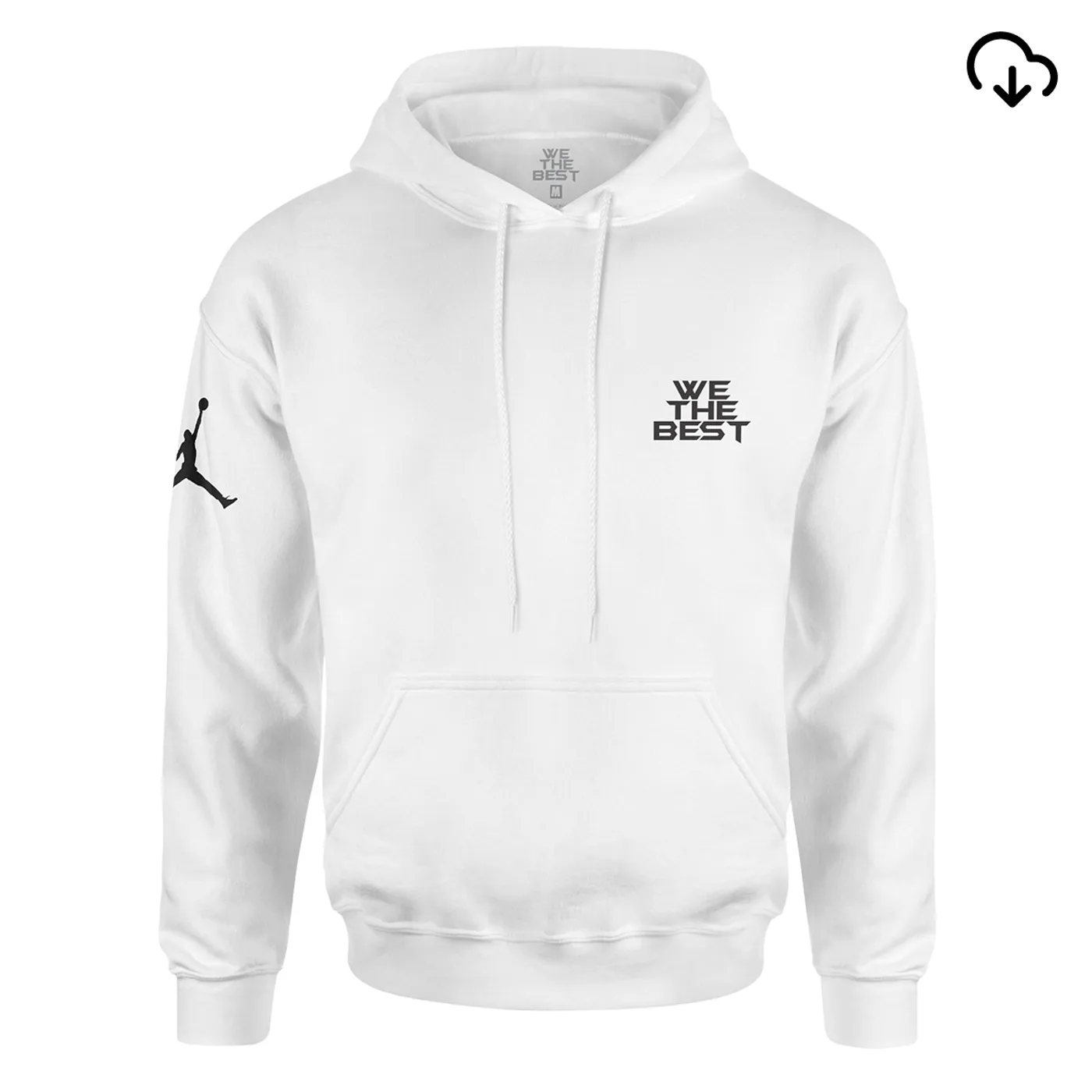 DJ Khaled x Jordan Leather Sneakers Hoodie - White