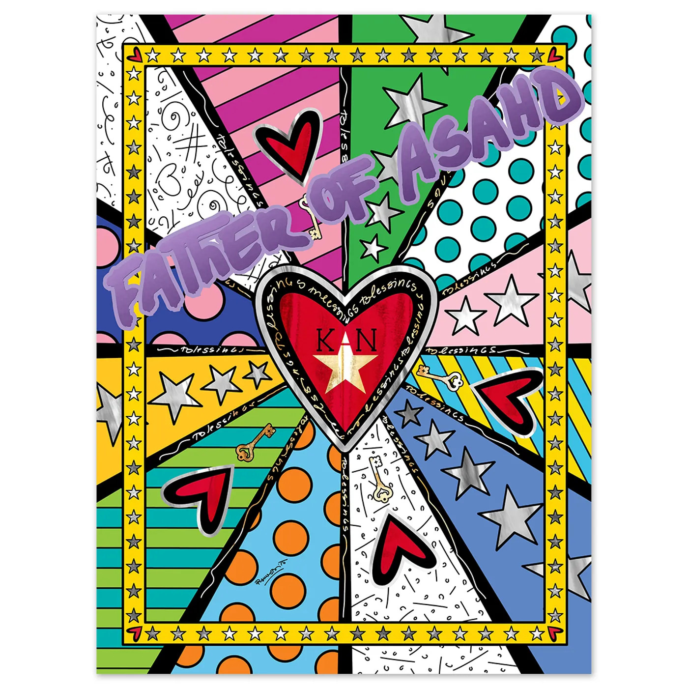 DJ Khaled Father of Asahd x Romero Britto Poster + Father of Asahd Album Download