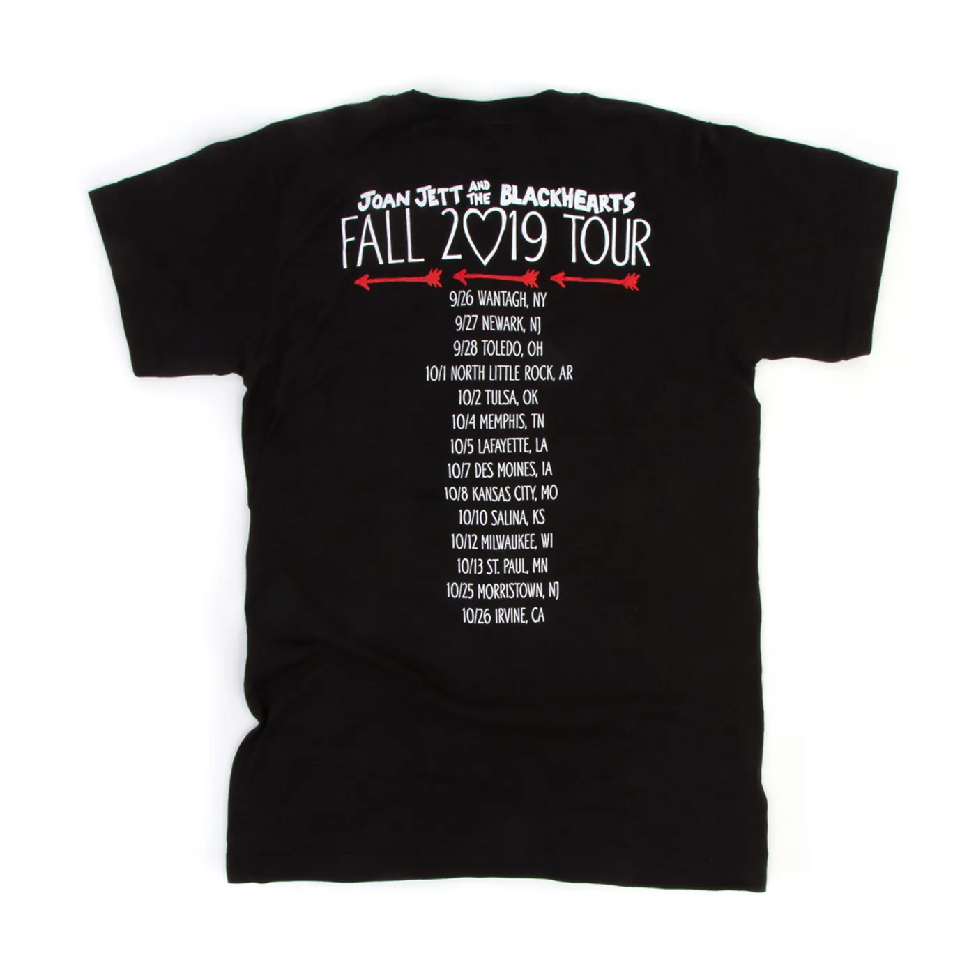 Joan Jett & The Blackhearts Fall 2019 Tour T-Shirt