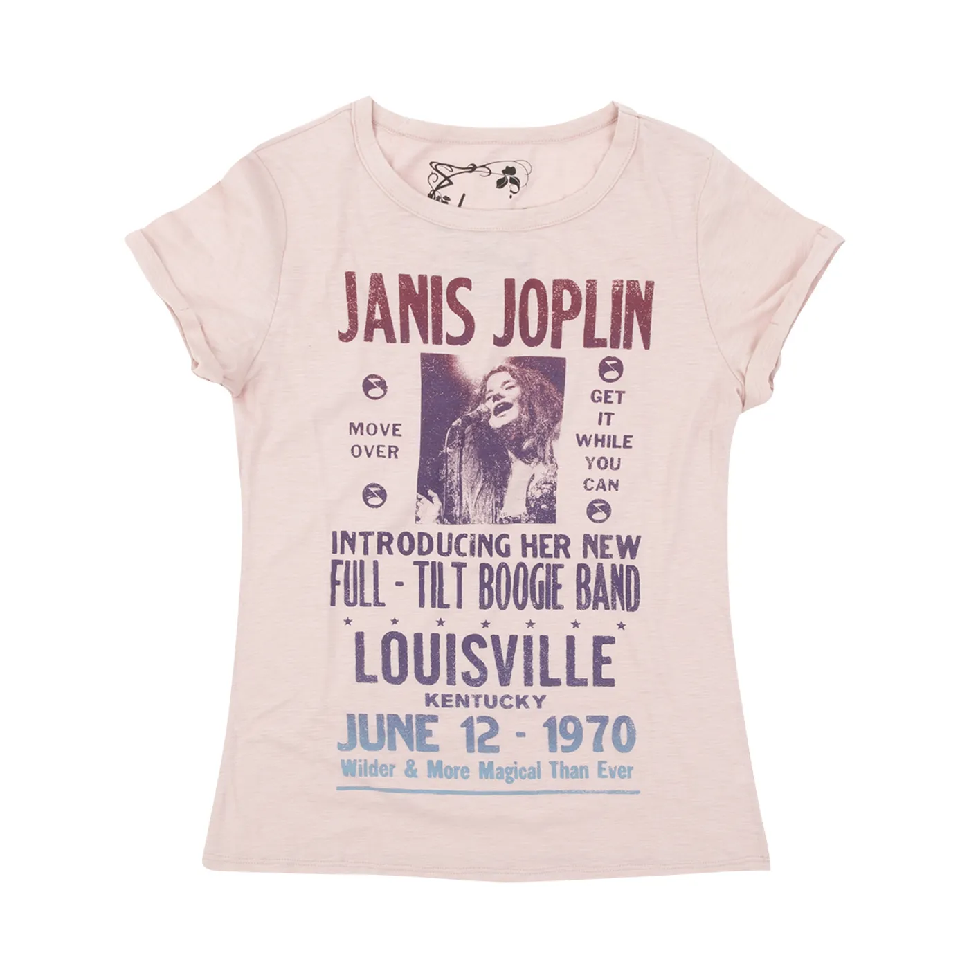 Janis Joplin and the Full Tilt Boogie Band Tour Ladies T-shirt