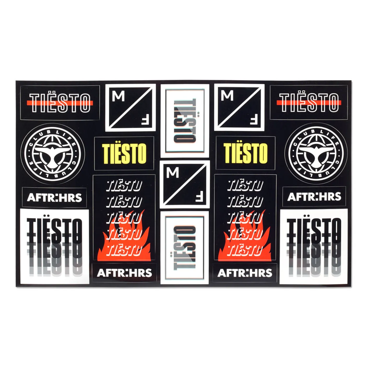 Tiësto 'Flame' Sticker Sheet