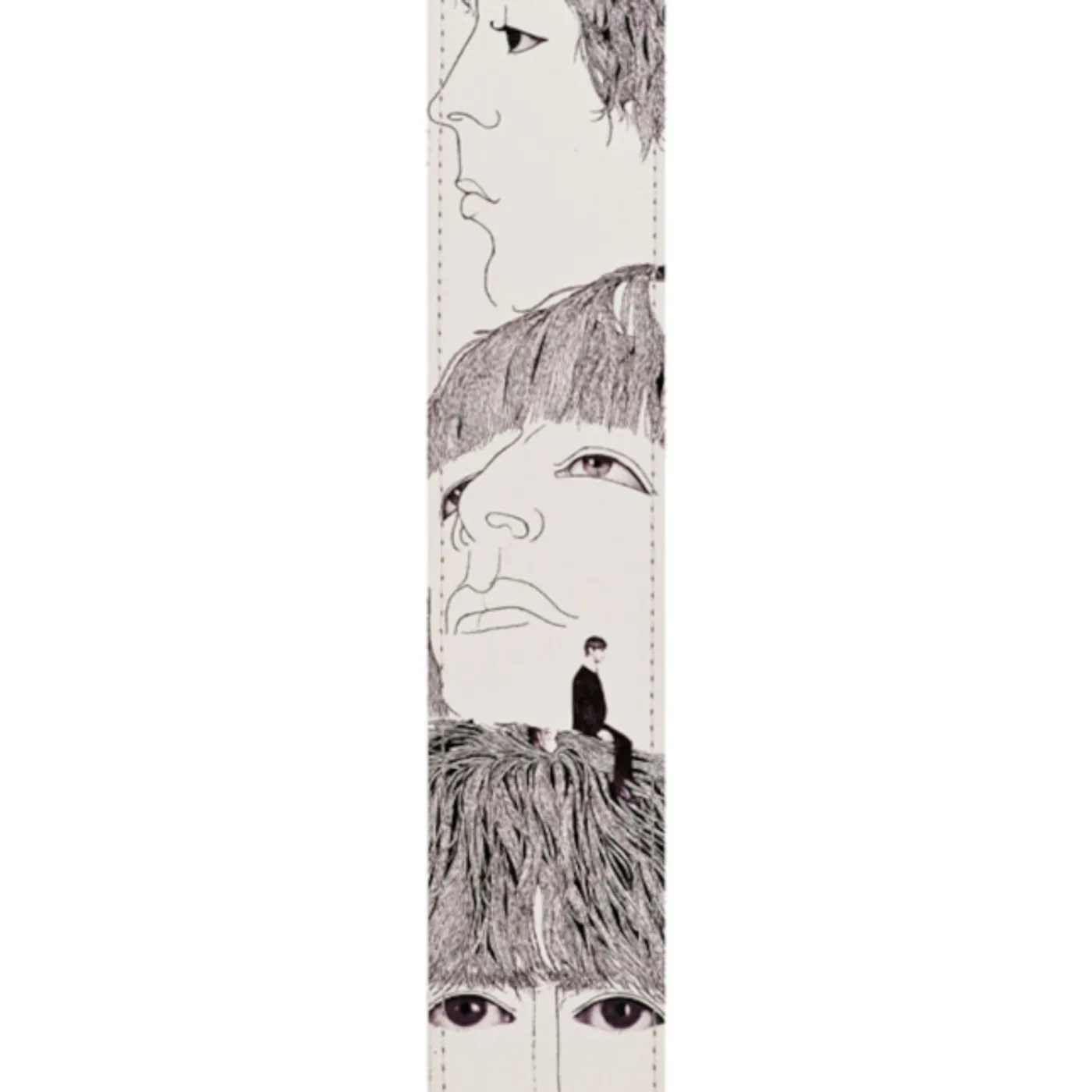 The Beatles Revolver 2.5" Vegan Leather Vinyl D'Addario Guitar Strap