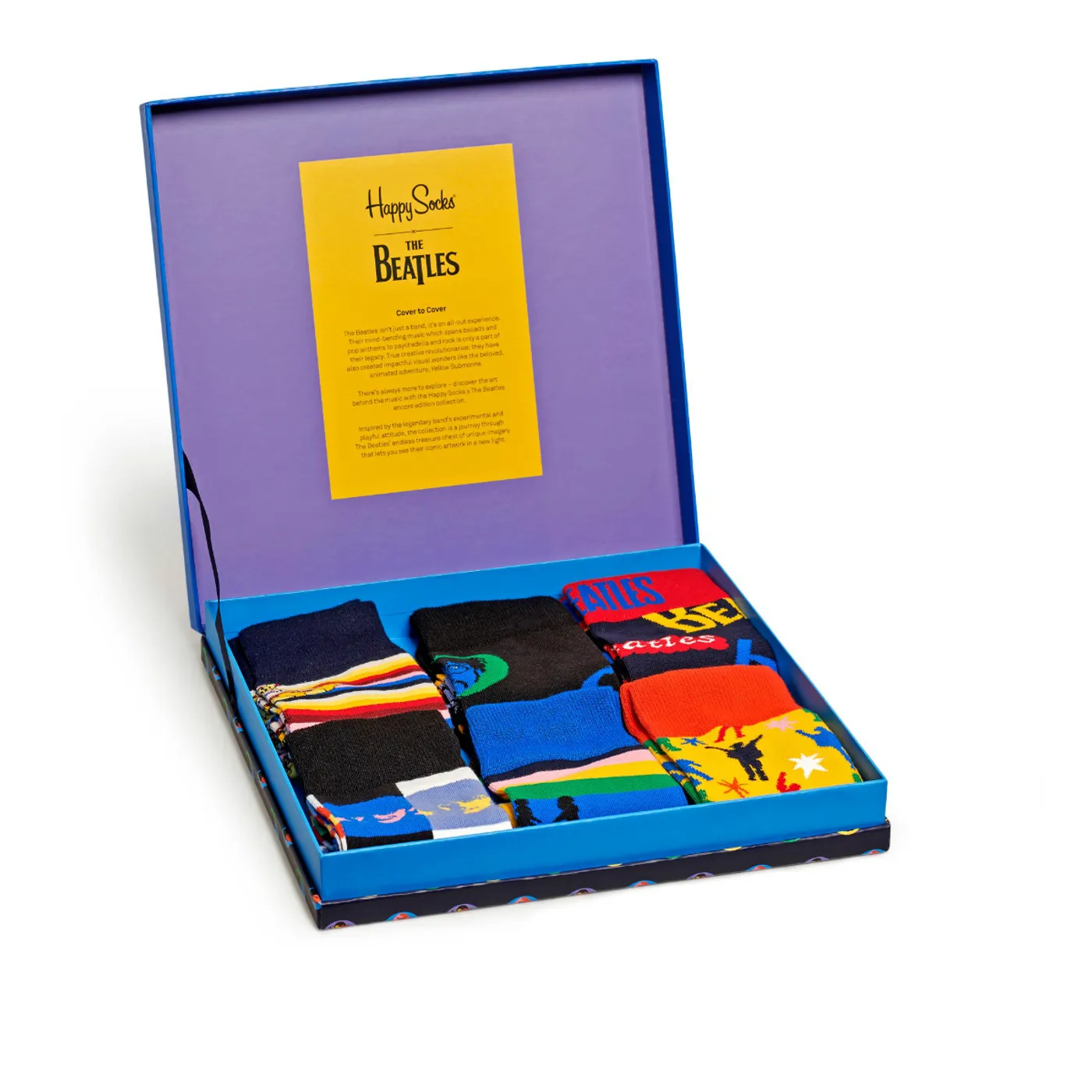 The Beatles Happy Socks Box Set 6 Pack