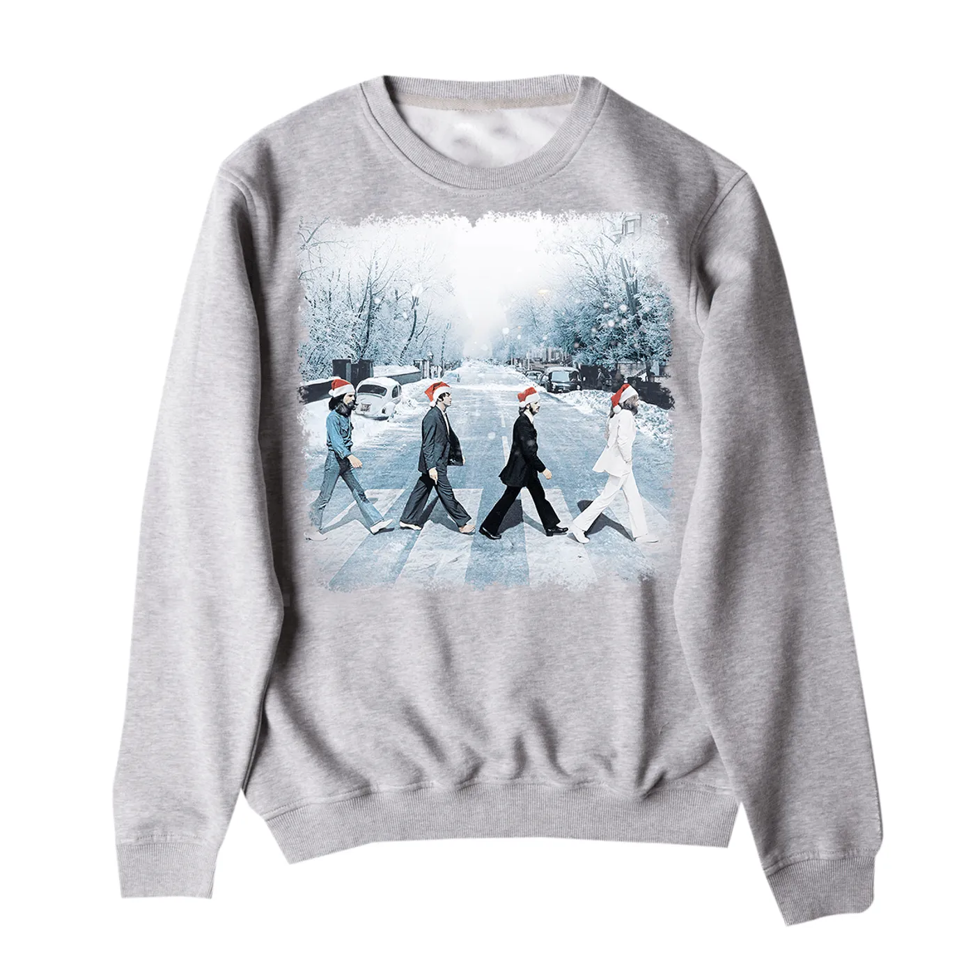 The Beatles Snowy Abbey Road Crewneck