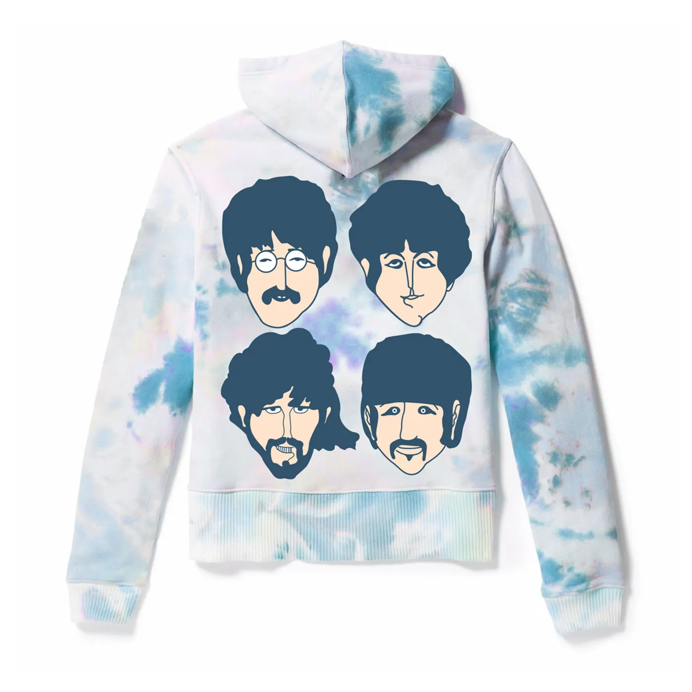 The Beatles All Together Now TieDye Zip Hoodie