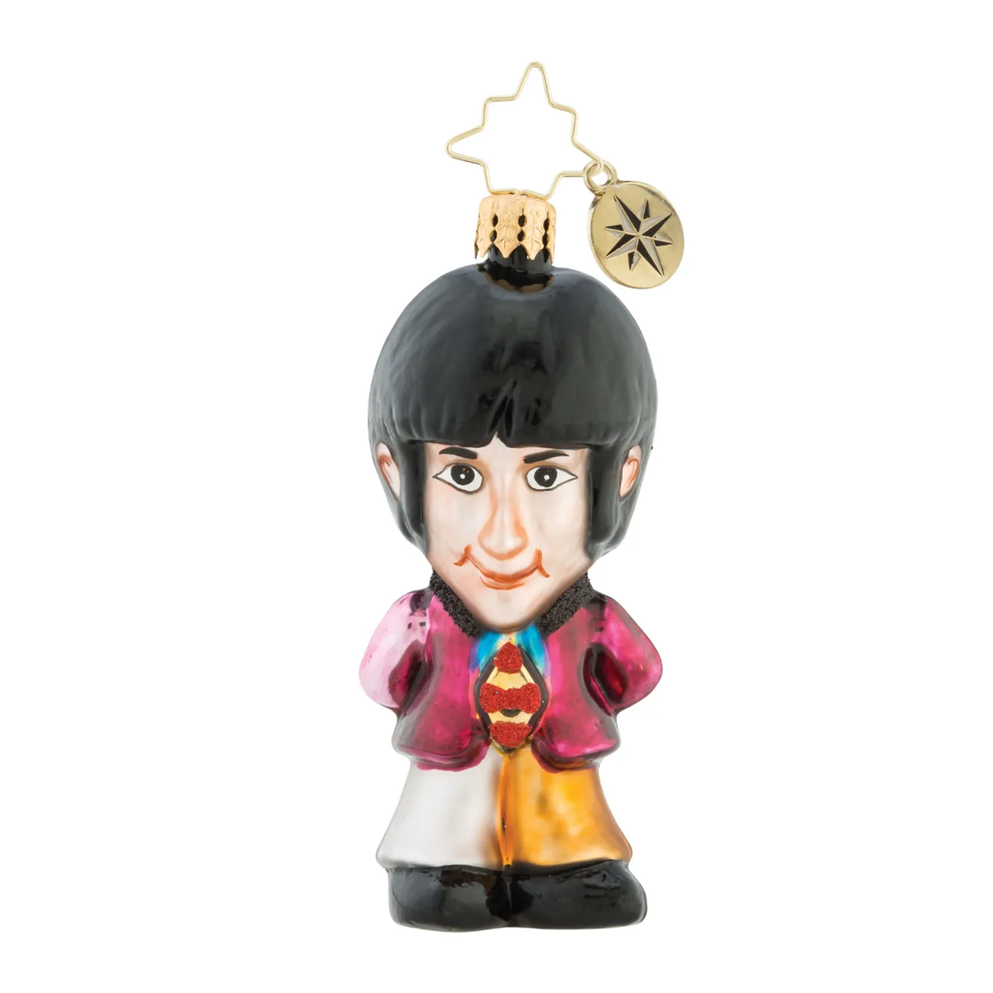 The Beatles On Wings Of Christmas Gem Ornament