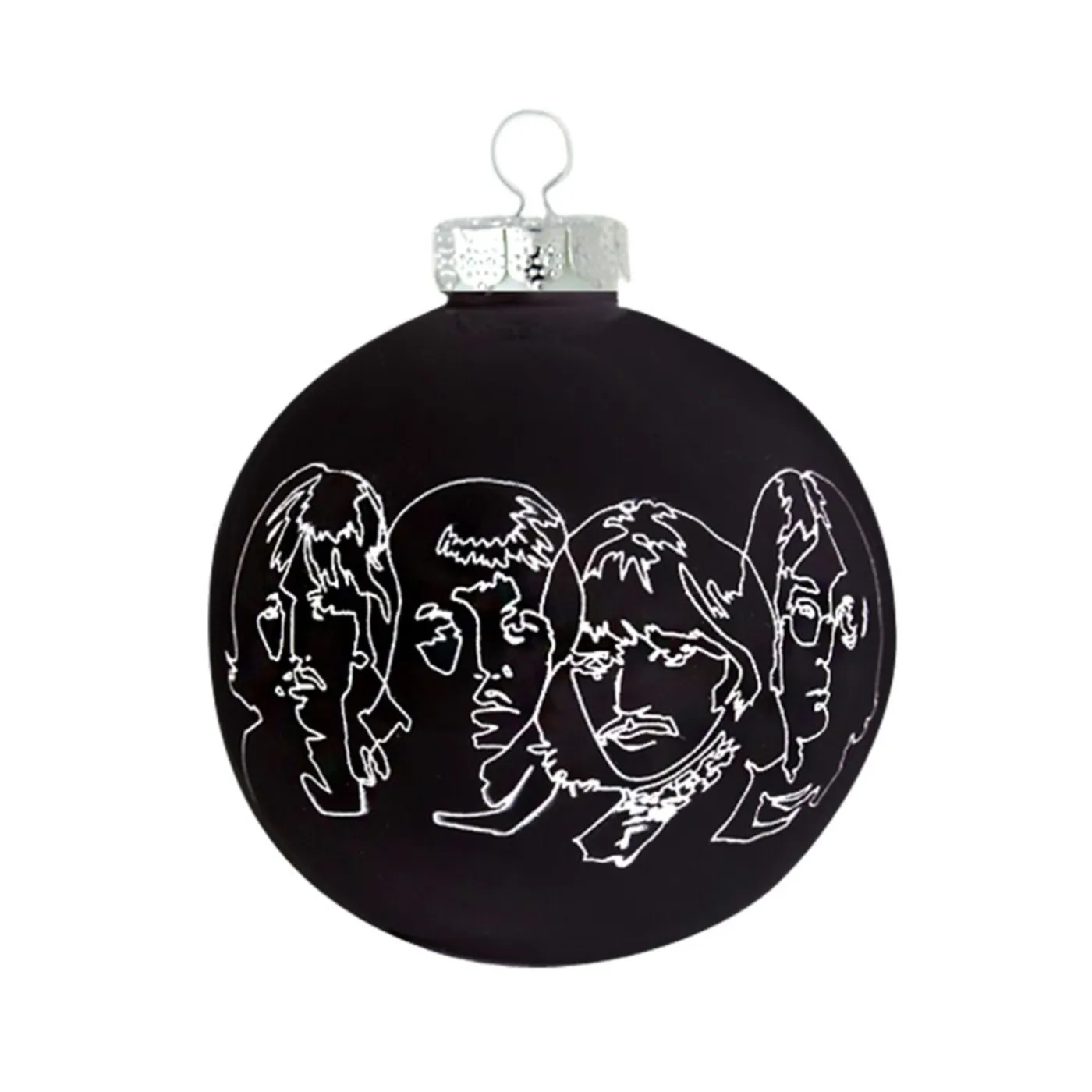 The Beatles White Album Sketch Round Ornament