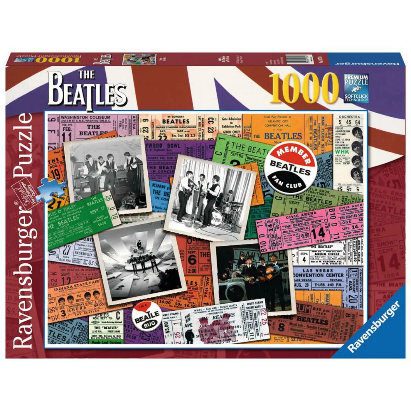 The Beatles Ticket Stub 1000 Piece Puzzle