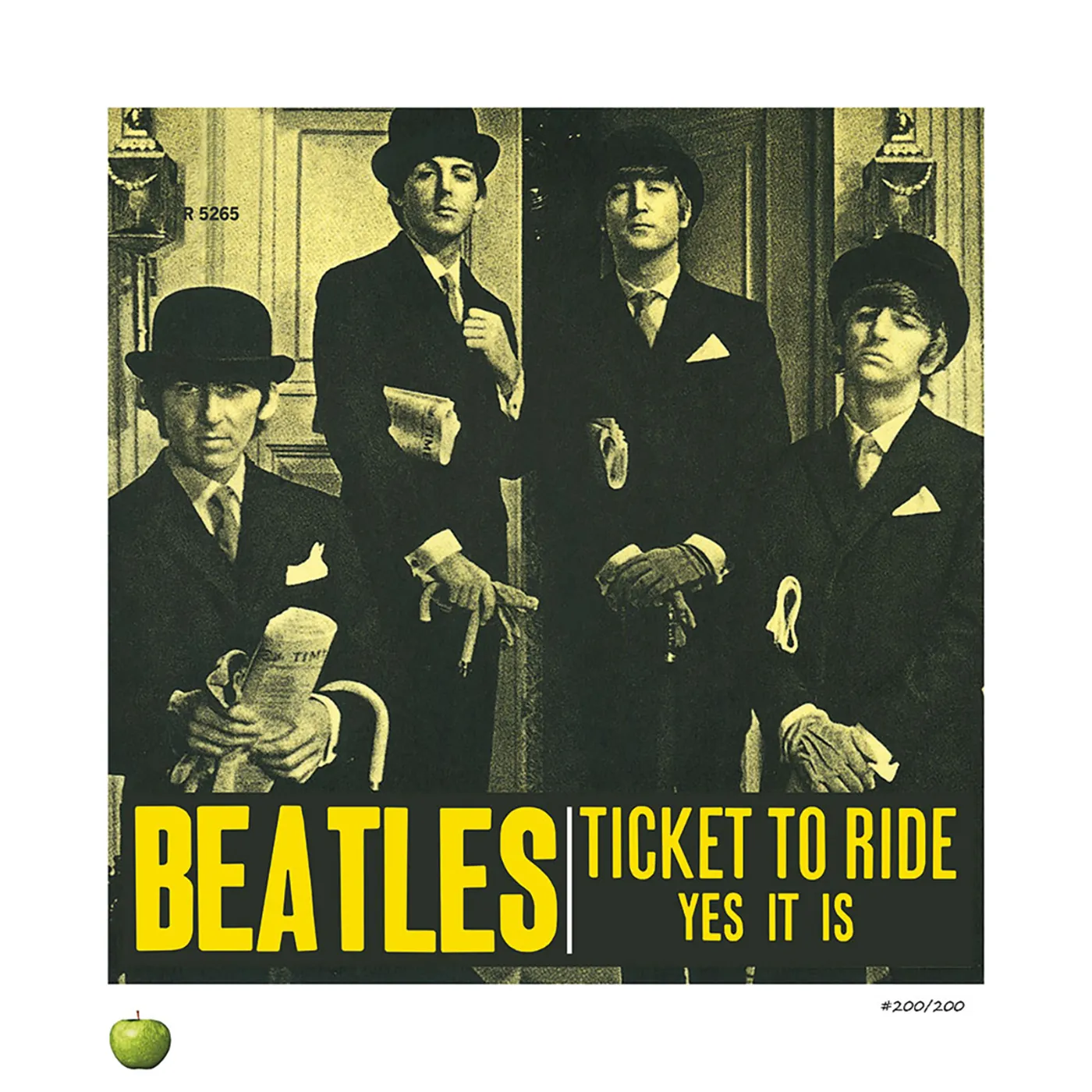 The Beatles Ticket To Ride Lithograph