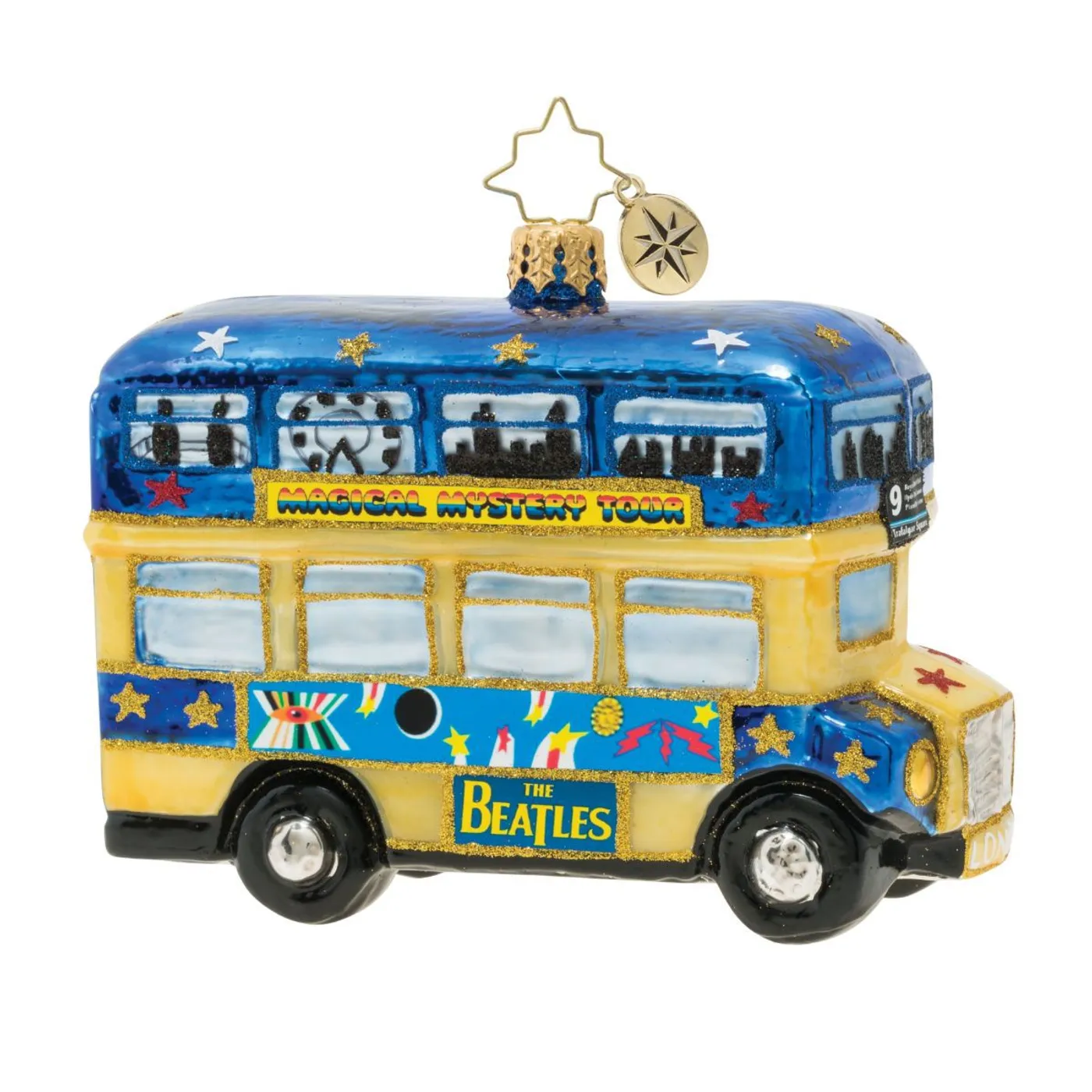 The Beatles Psychedelic Magical Mystery Bus! Ornament