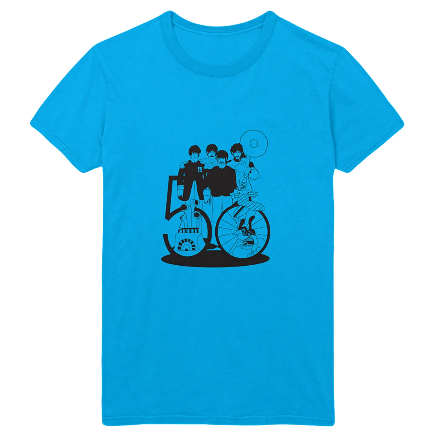 The Beatles Yellow Submarine 50th Anniversary Turquoise T-Shirt