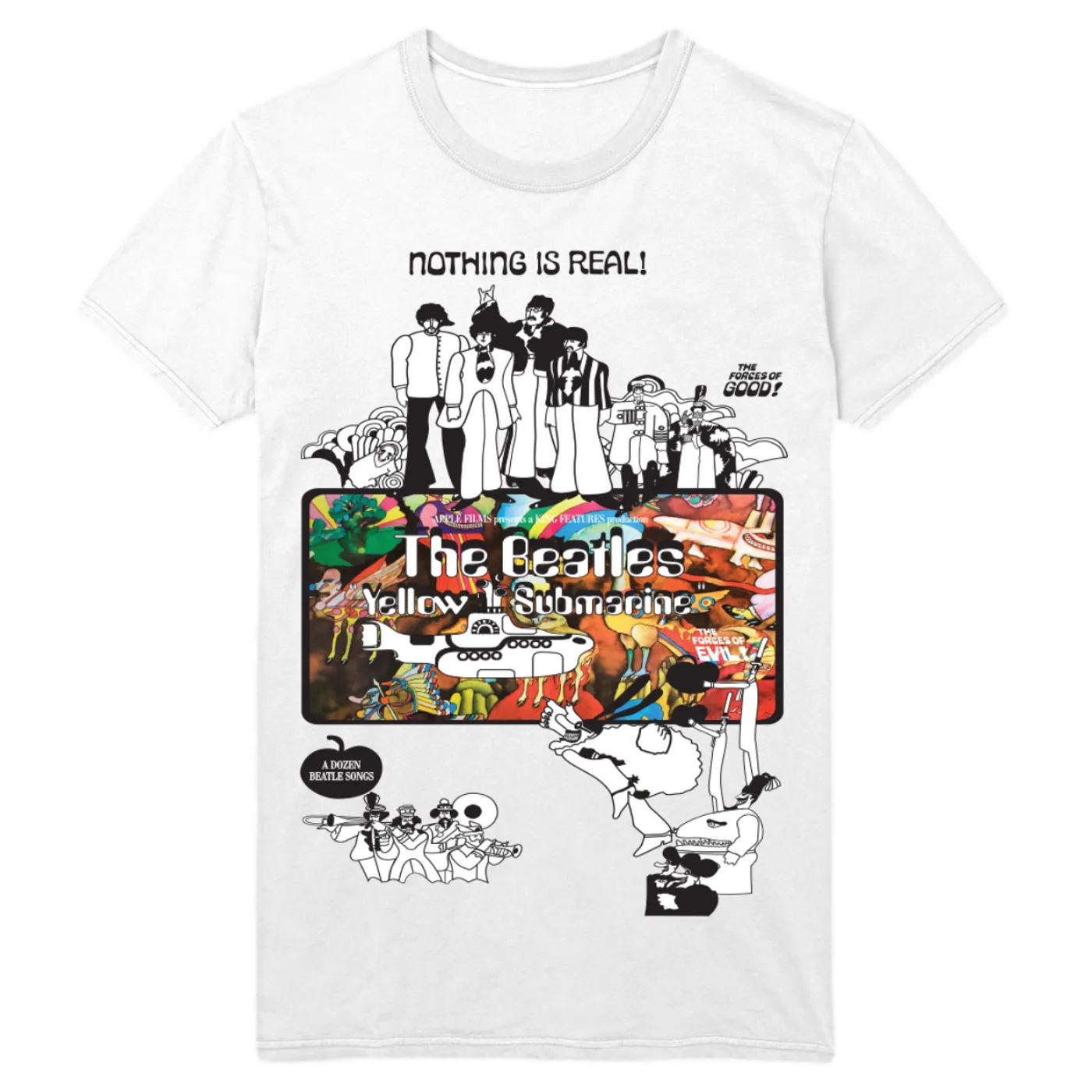 The Beatles Yellow Submarine 50th Anniversary Colorful T-Shirt