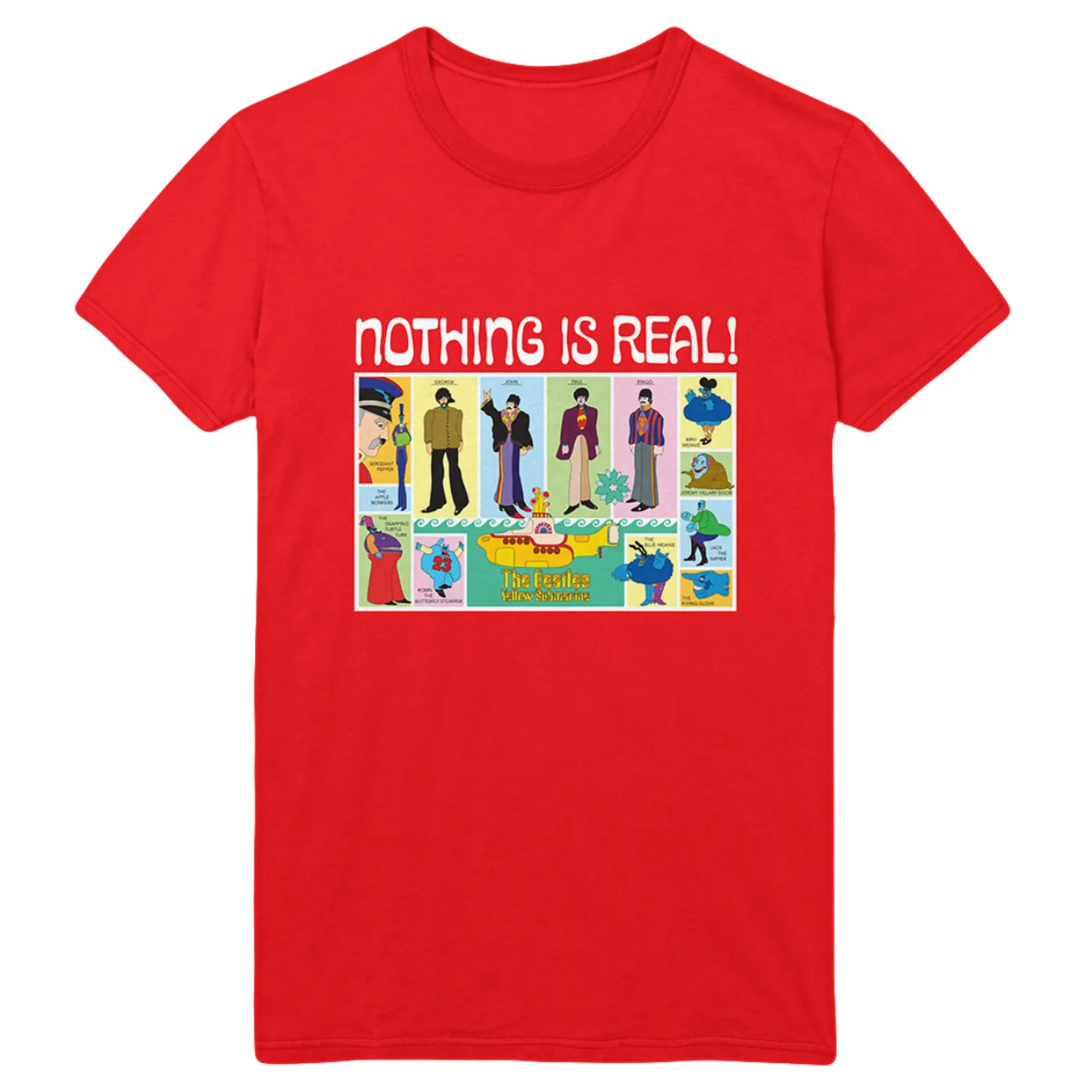 The Beatles Yellow Submarine 50th Anniversary Red T-Shirt