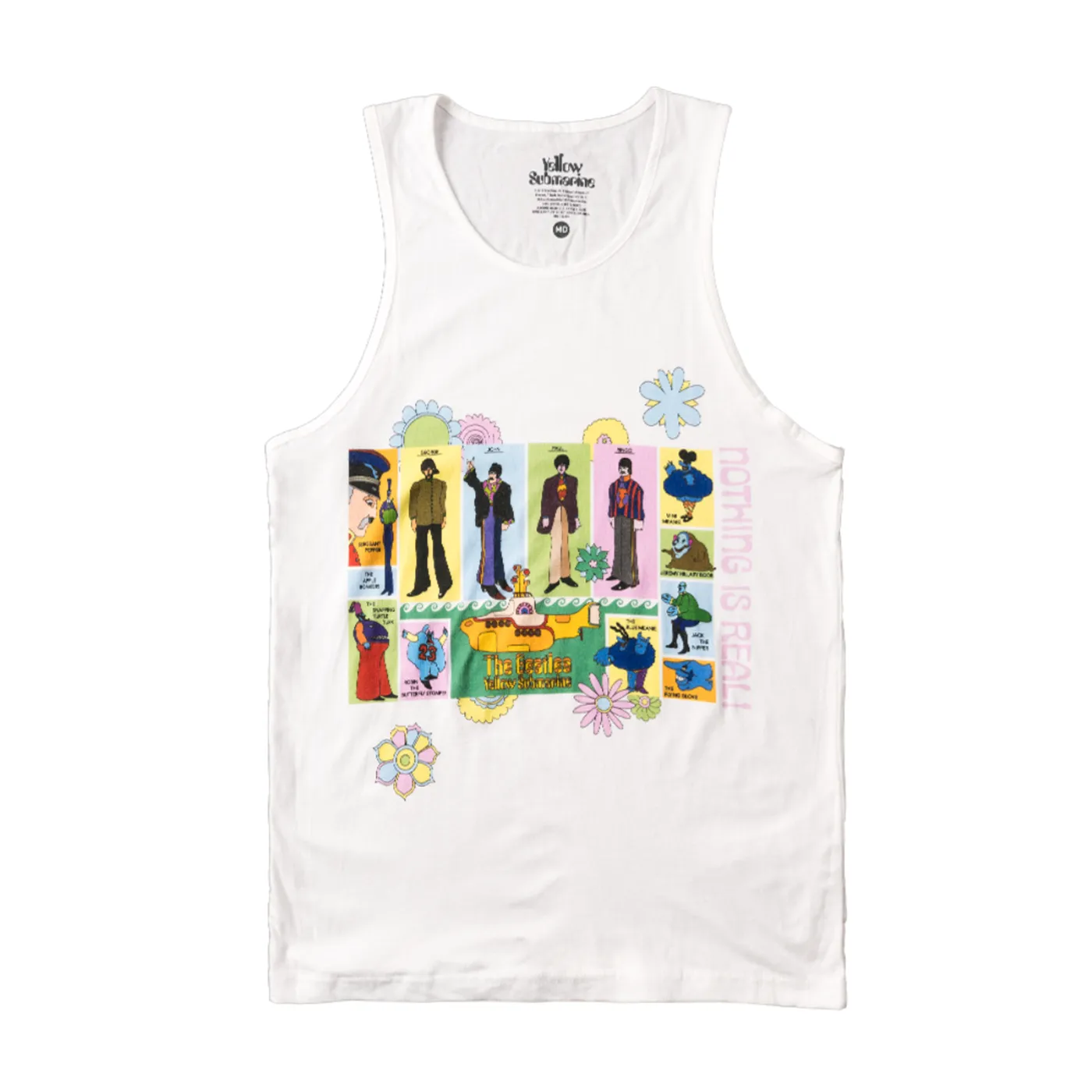 The Beatles Yellow Submarine 50th Anniversary White Tank Top