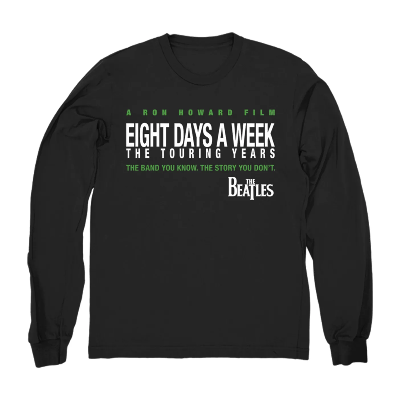 The Beatles Eight Days A Week Long Sleeve Black T-Shirt