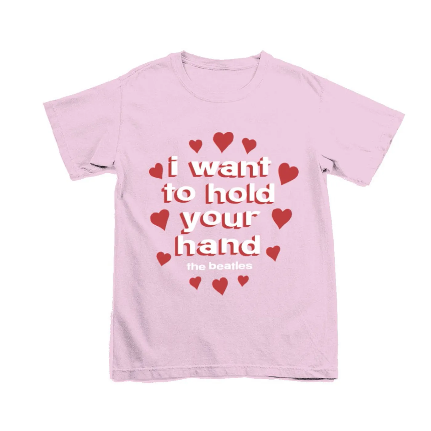 The Beatles I Want To Hold Your Hand Pink T-Shirt
