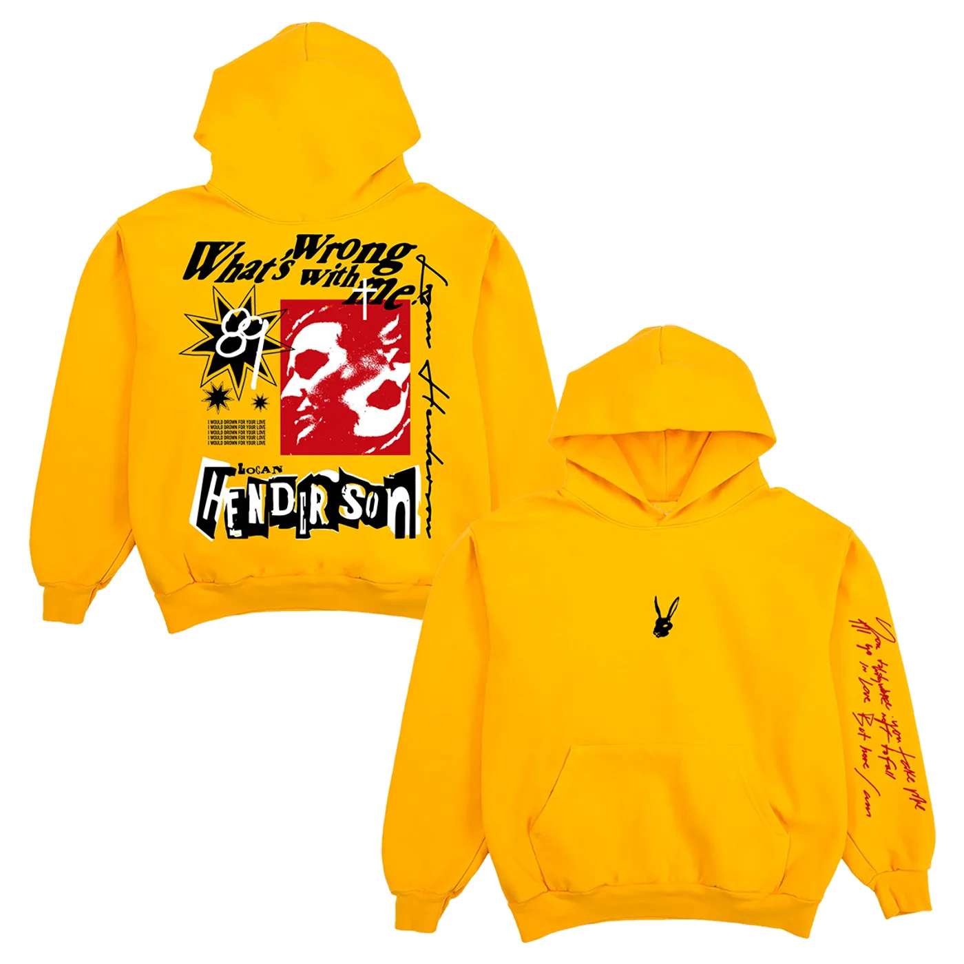 Logan Henderson Sleepwalker Gold Pullover Hoodie