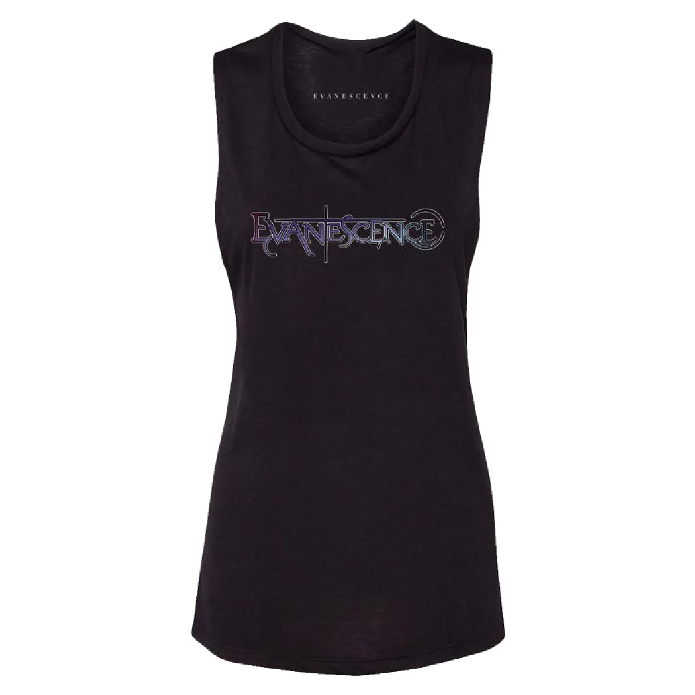 Evanescence Blue Ombre Logo Muscle Tank