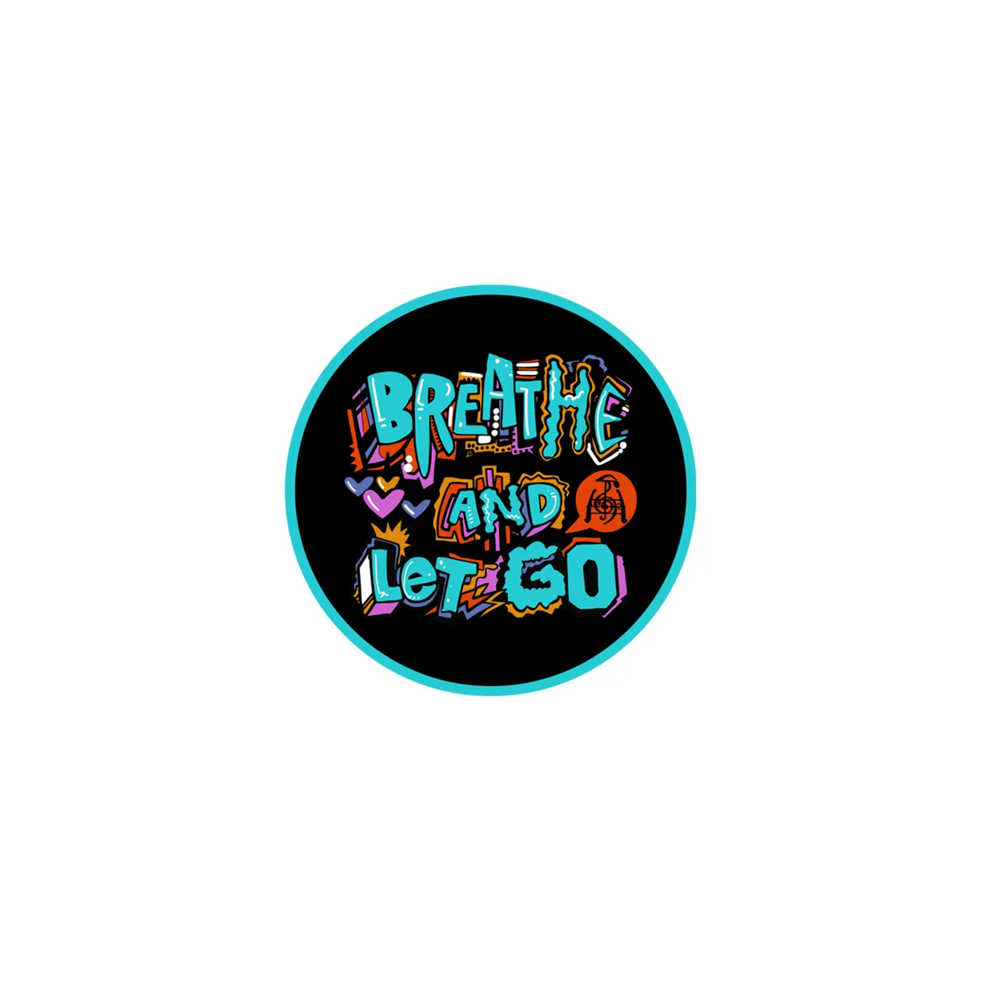 Mihali Breathe and Let Go Logo Sticker