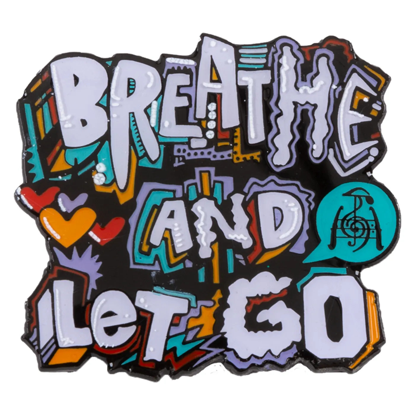 Mihali Breathe and Let Go Pin - White Variant