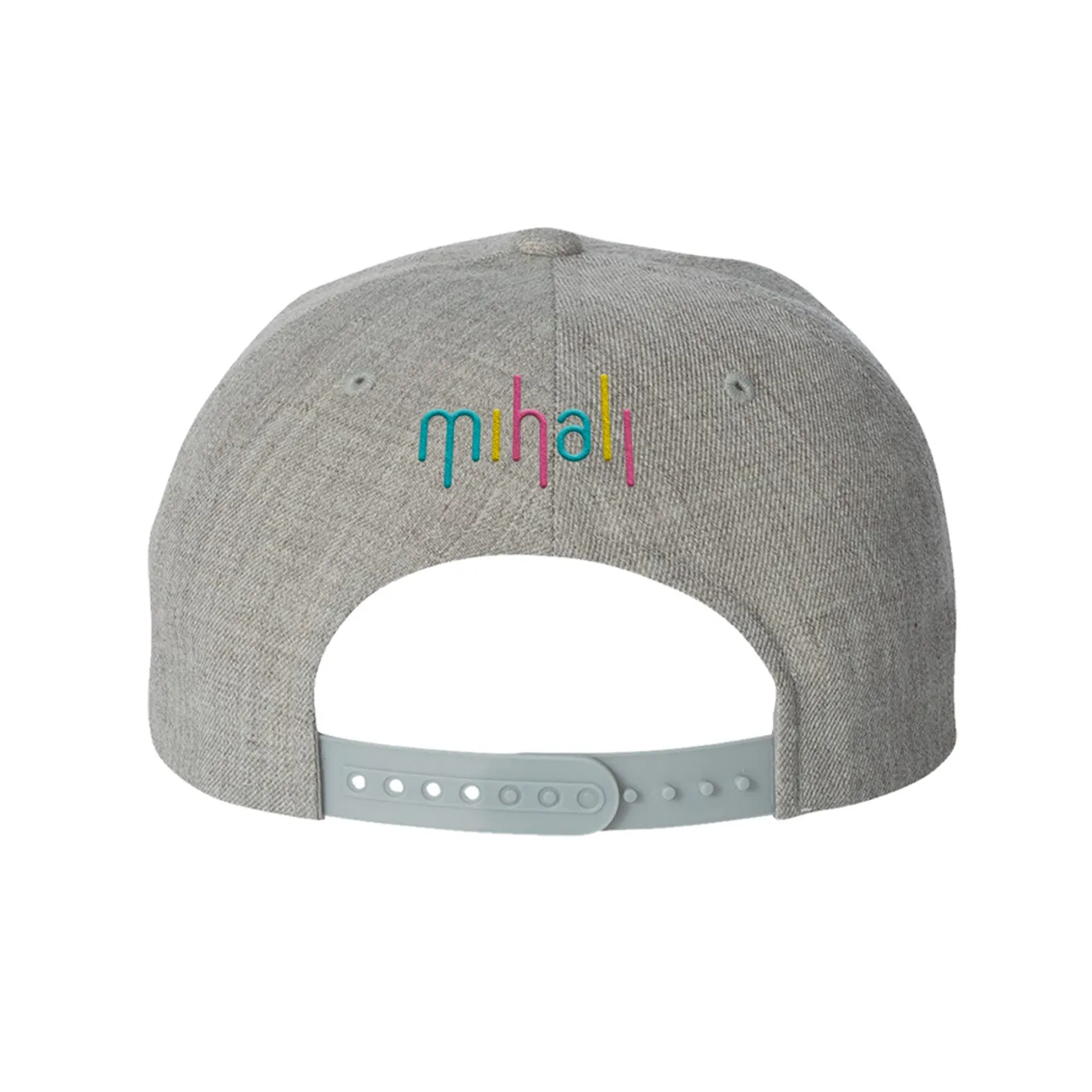 Mihali Heather Grey Flat Bill Snapback Hat