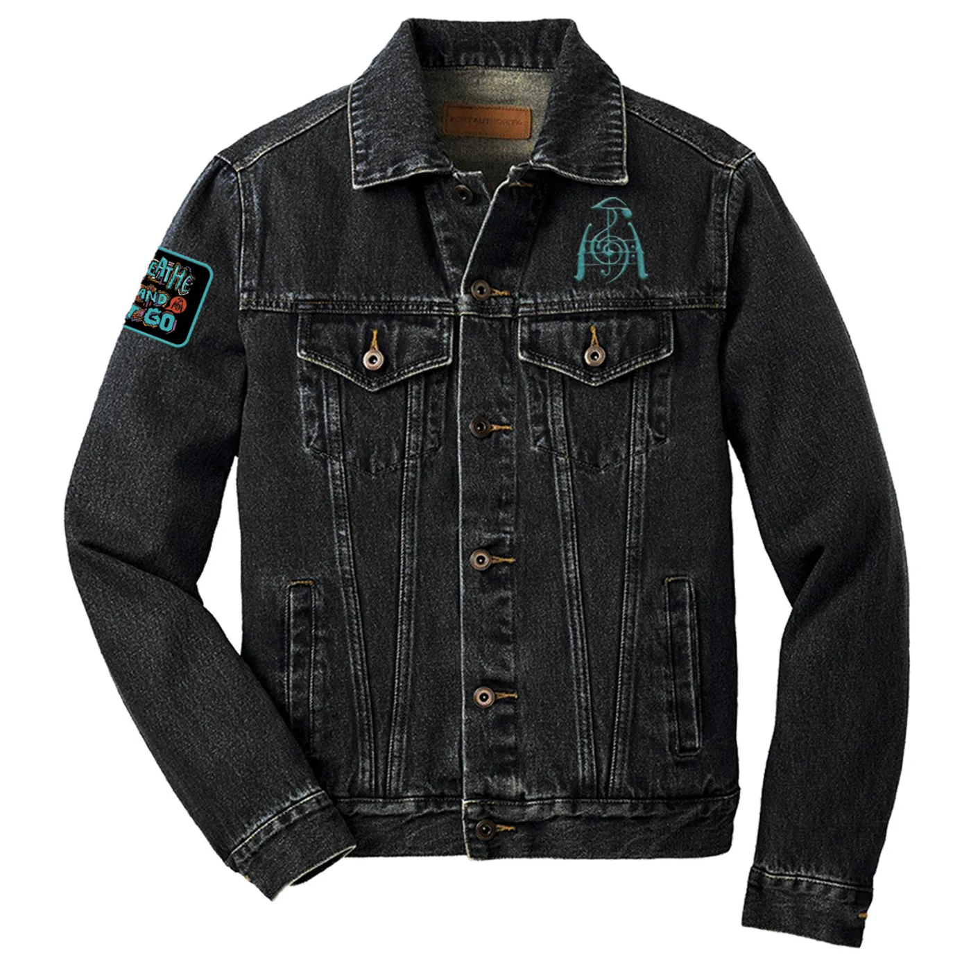 Mihali Breathe and Let Go Denim Jacket