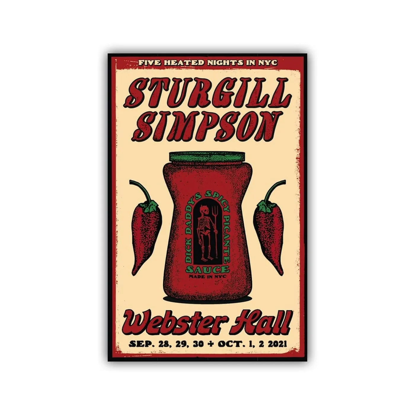 Sturgill Simpson NYC Lithograph