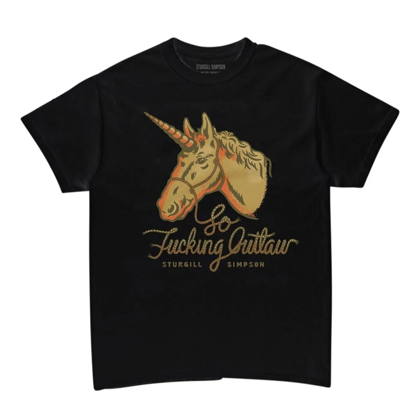 Sturgill Simpson Outlaw Unicorn Black T-Shirt