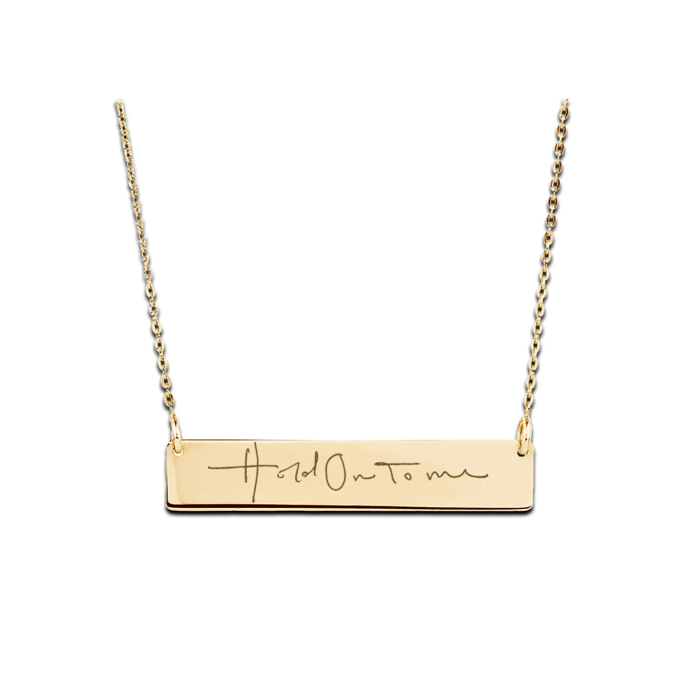 Lauren Daigle Hold On To Me Gold Bar Necklace