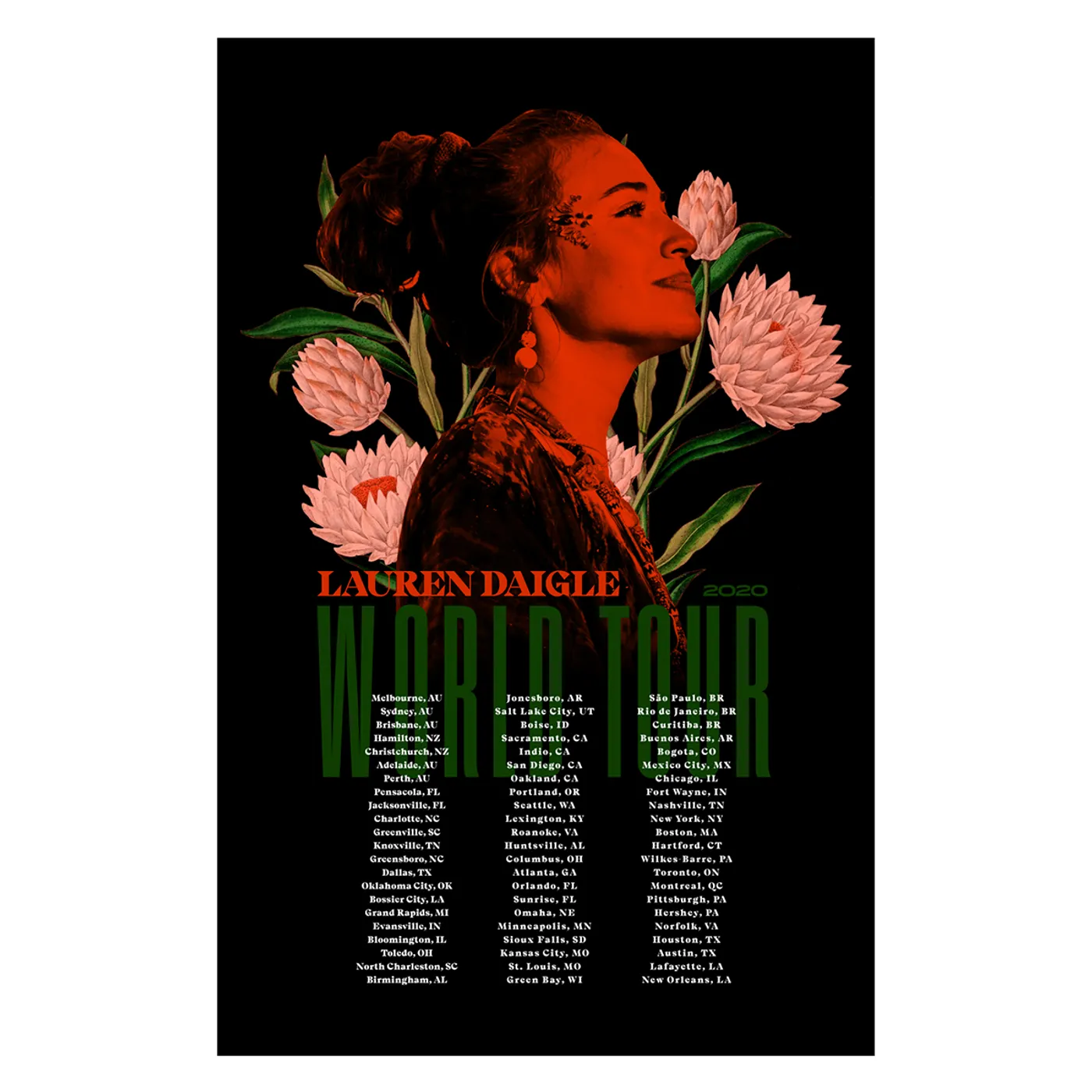 Lauren Daigle World Tour Litho