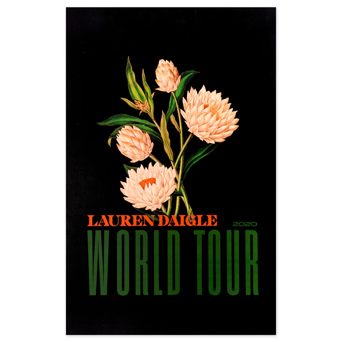Lauren Daigle 2020 World Tour Poster