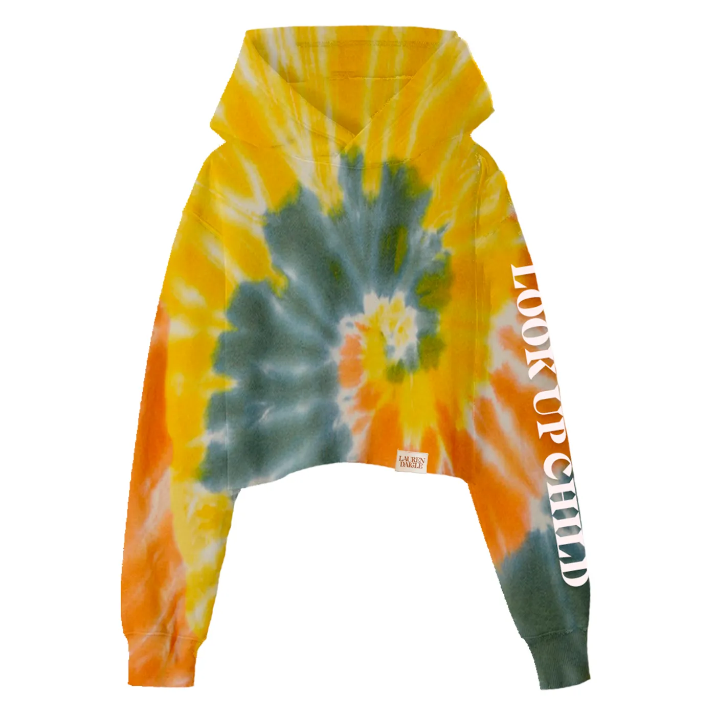 Lauren Daigle Look Up Child Cropped Tie-Dye Hoodie